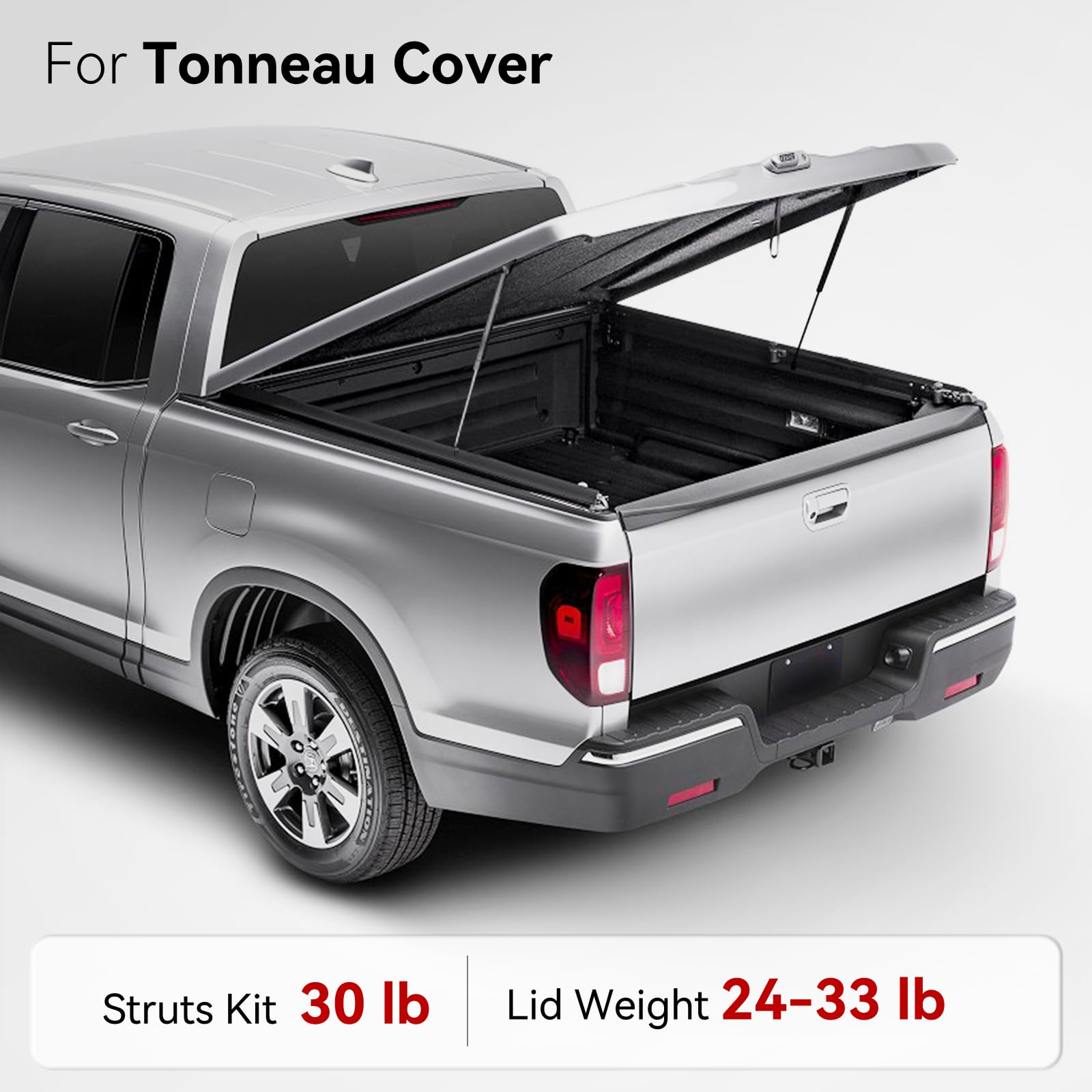 Vepagoo Se280Pss30 28In 30Lb/133N Heavy Duty Lift Support Gas Shock Strut Spring For Truck Bed Tonneau Cover Trailer Cap Camper