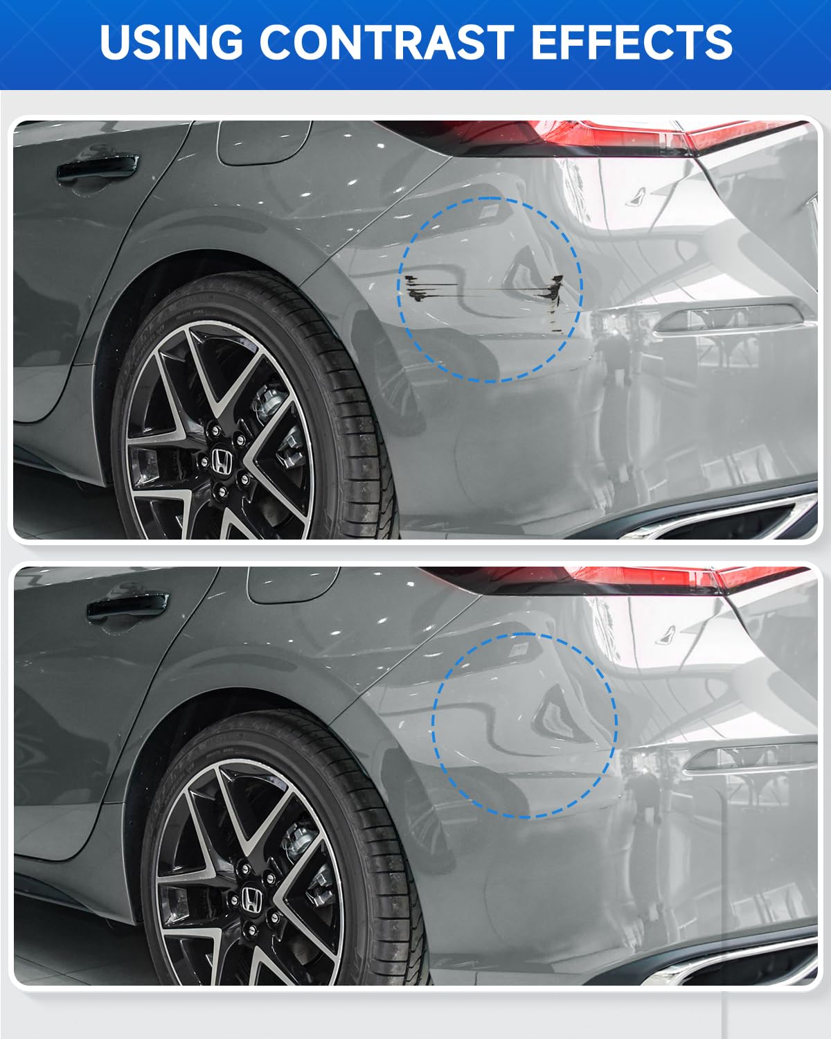 NH-877P Sonic Gray Pearl Touch Up Paint Compatible with Honda Exact Match Touch Up Paint Car Scratch Repair