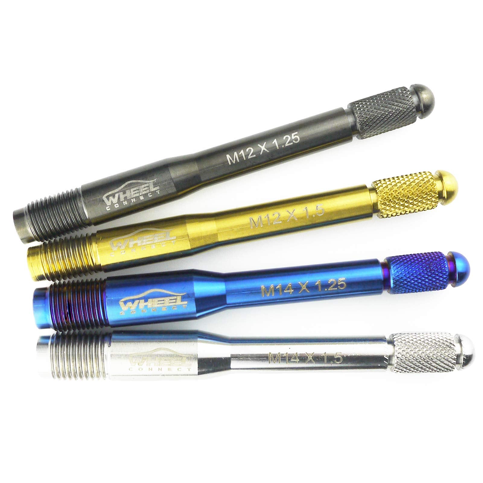 Wheel Connect Wheel Alignment Pin, M14X1.25 Wheel Hanger, Rim Stud Pilot Pin,Guide Studs. Tool For Changing Tires On Cars With L