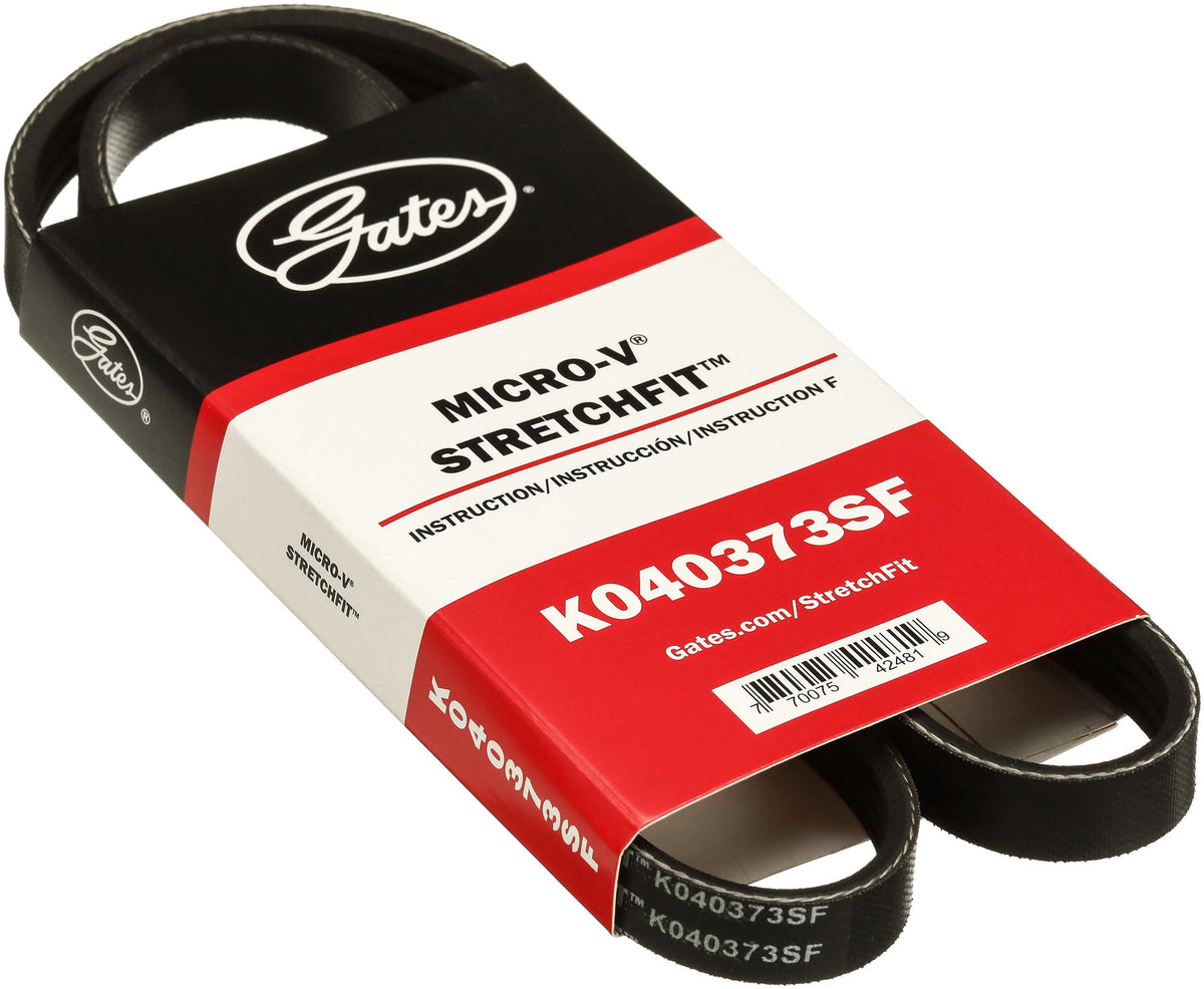 Gates K040373SF Stretch Fit Micro-V Serpentine Drive Belt