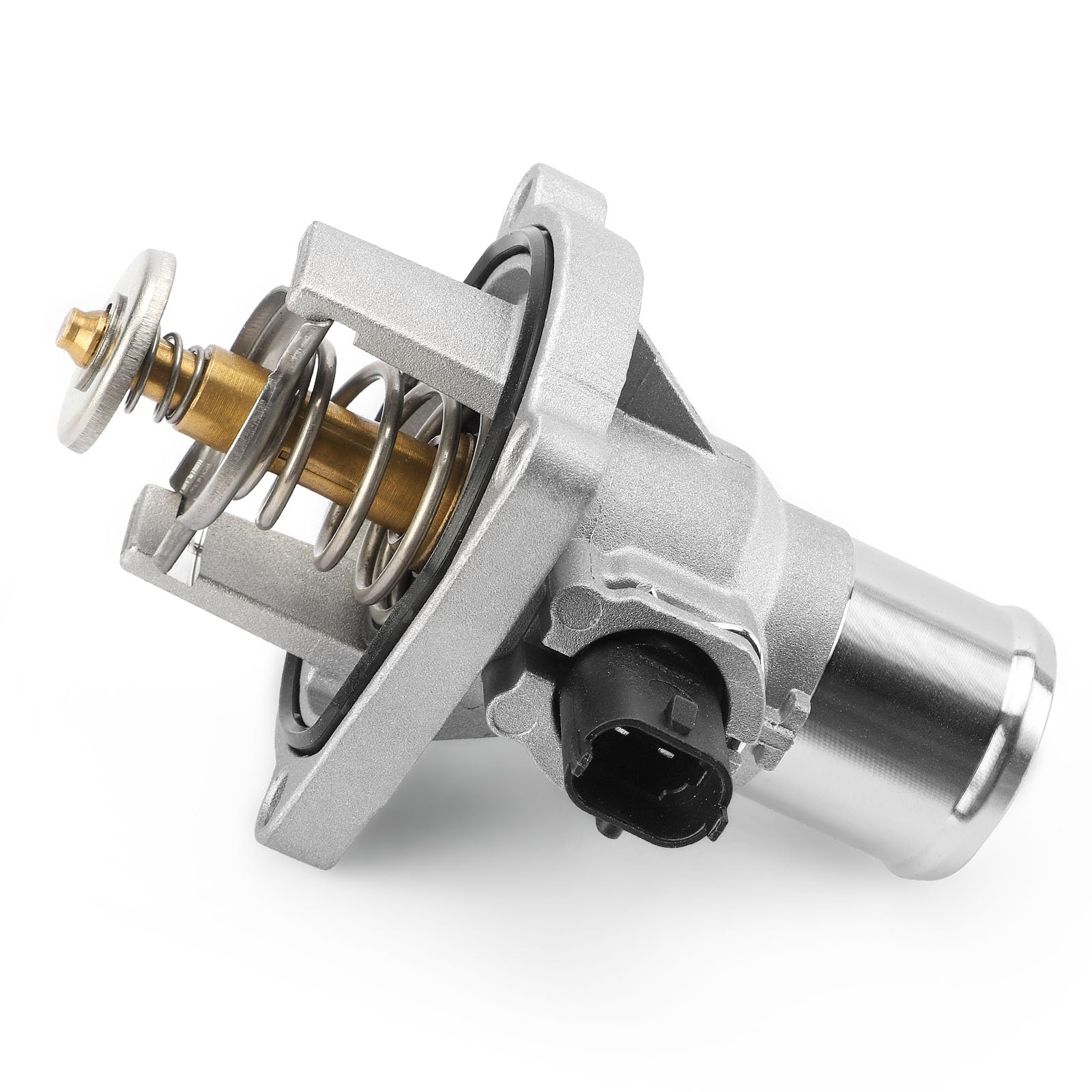 Upgrade Aluminium Thermostat Housing Assembly W/Sensors for Chevy Aveo Aveo5 2009-2011 Cruze 2011-2016 Sonic 2012-2018 Trax 2013