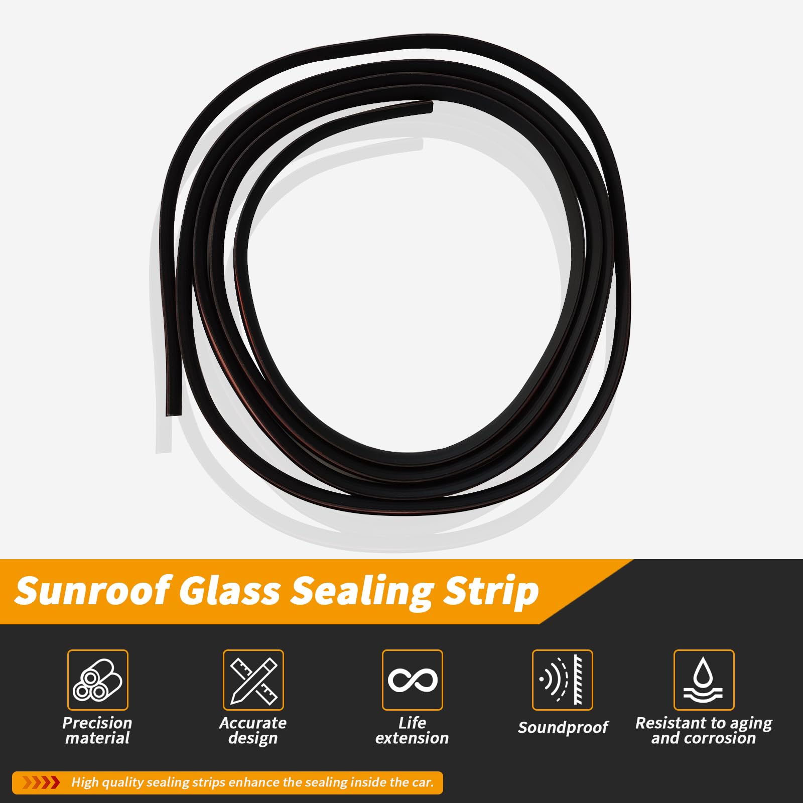 Bomunik Sunroof Seal for BMW 1999-2016 520i 528i 535i 550i 1995-2008 730Li-760Li 2008-2019 X6 E38 E39 E60 E60N E65 E66 E71 E72 F