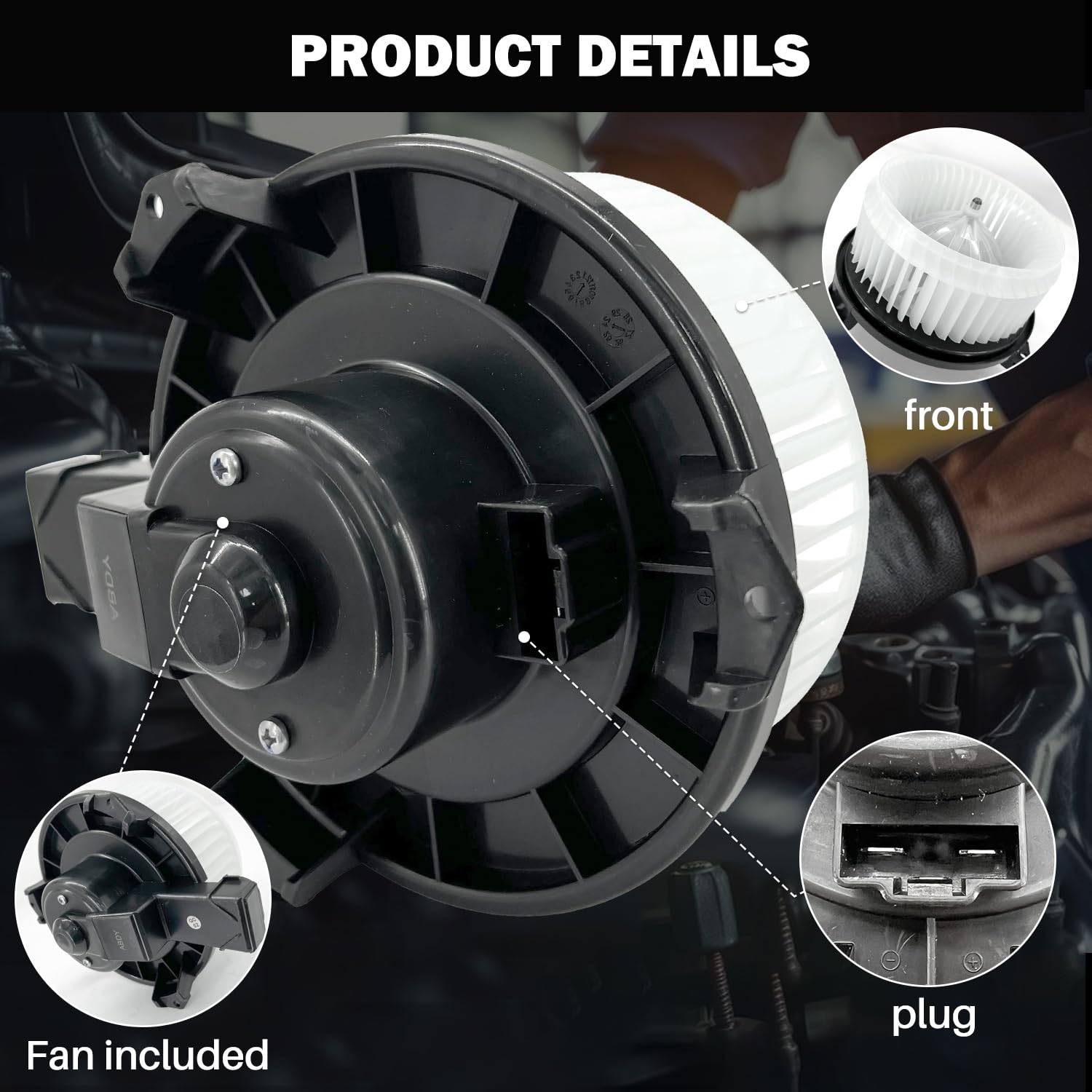 Aspligo 700062 Ac Heater Blower Motor Fan Assembly Fit For Lexus Gx470 2003-2007, For Toyota 4 Runner 2003-2009 8710335060, 8710