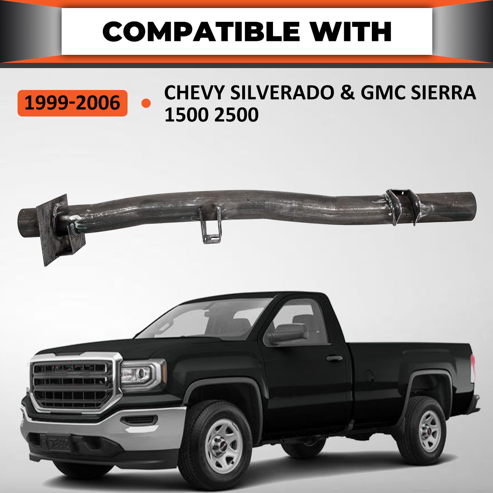 Ecotric Rear Fuel Tank Support Crossmember Compatible With 1999-2006 Chevy Silverado/Gmc Sierra 1500 2500