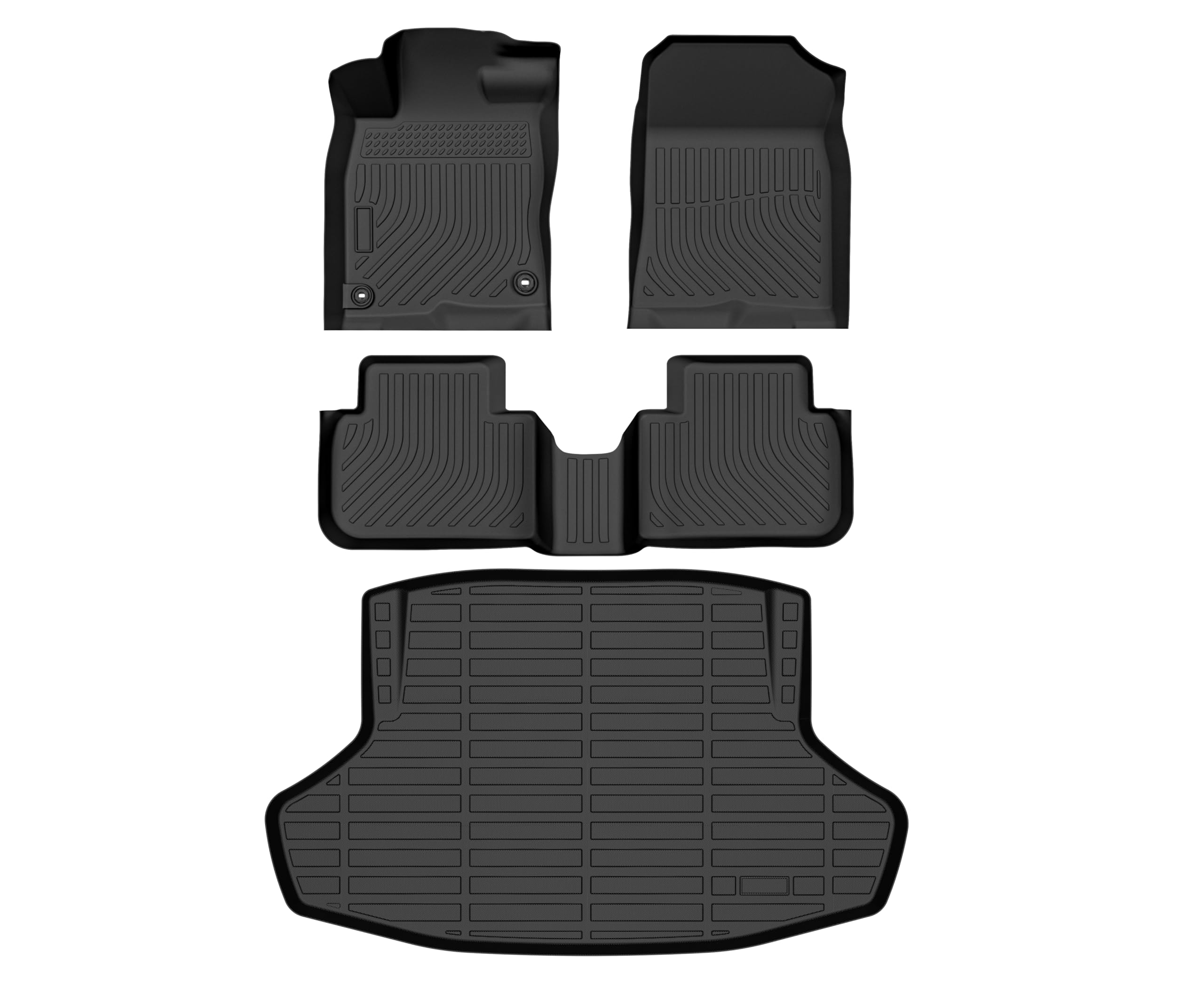 VIWIK Floor Mats Compatible for Honda Civic Sedan Only 2022 2023 2024 2025,Car Mats All Weather Custom Floor Mat Full Set Waterp