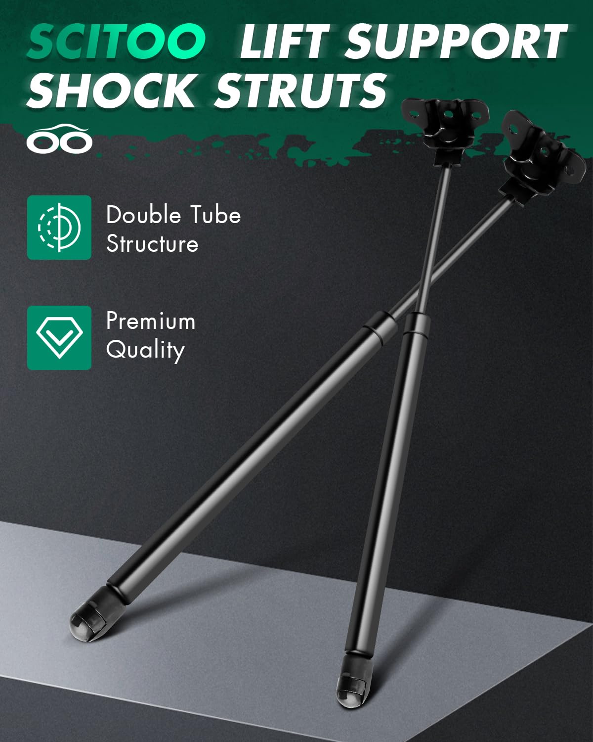 Scitoo Hood Lift Supports Replacement Struts Gas Springs Shocks Fit For Honda Accord 2003 2004 2005 2006 2007