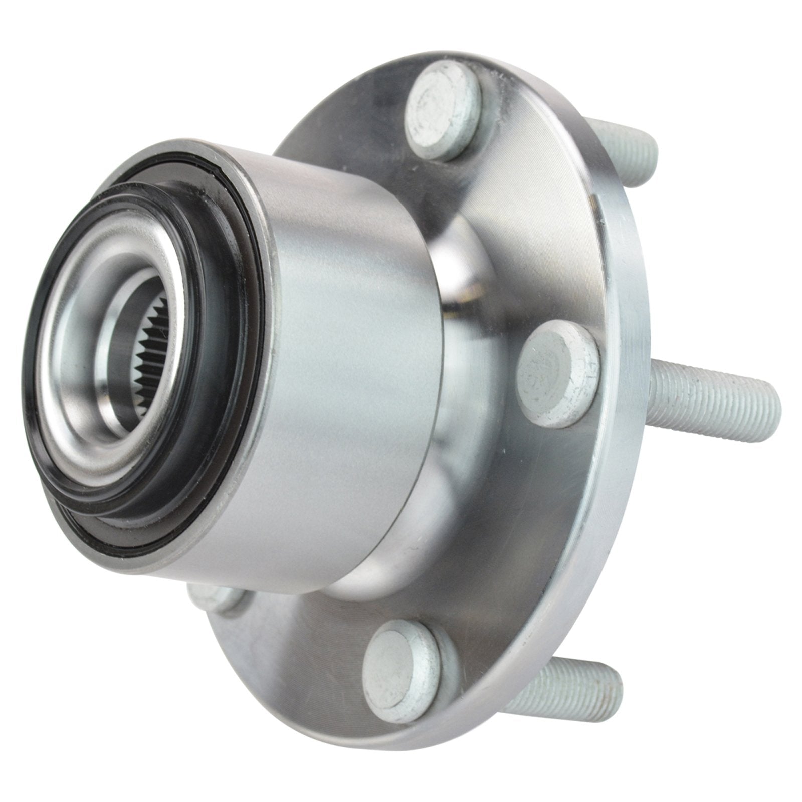 Trq Front Wheel Hub Bearings Assembly Set Compatible With 2008-2013 Volvo C30 2006-2013 C70 2005-2011 S40 V50