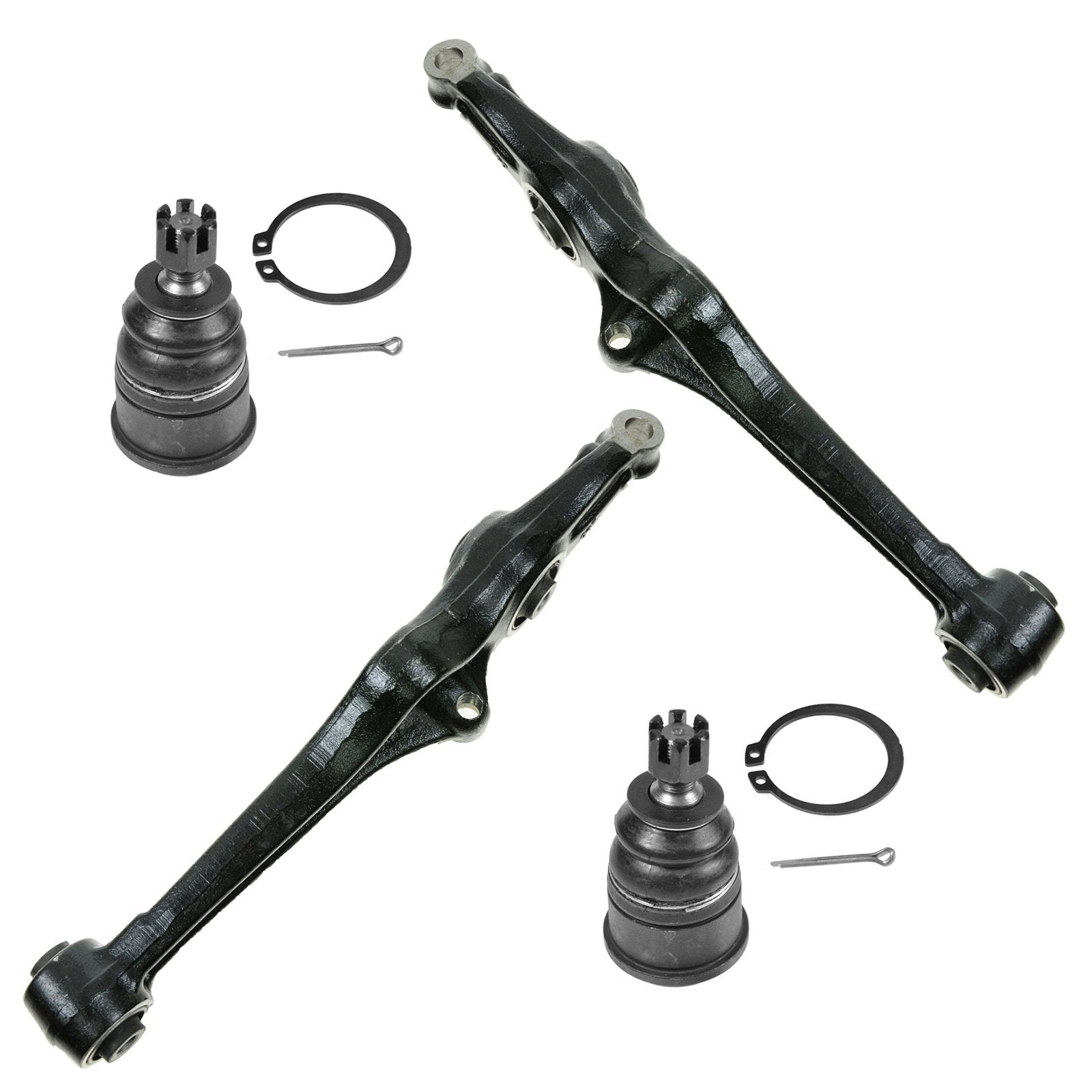 TRQ Front Lower Control Arm with Ball Joint Set Compatible with 2001-2003 Acura CL 1999-2003 TL 1998-2002 Honda Accord