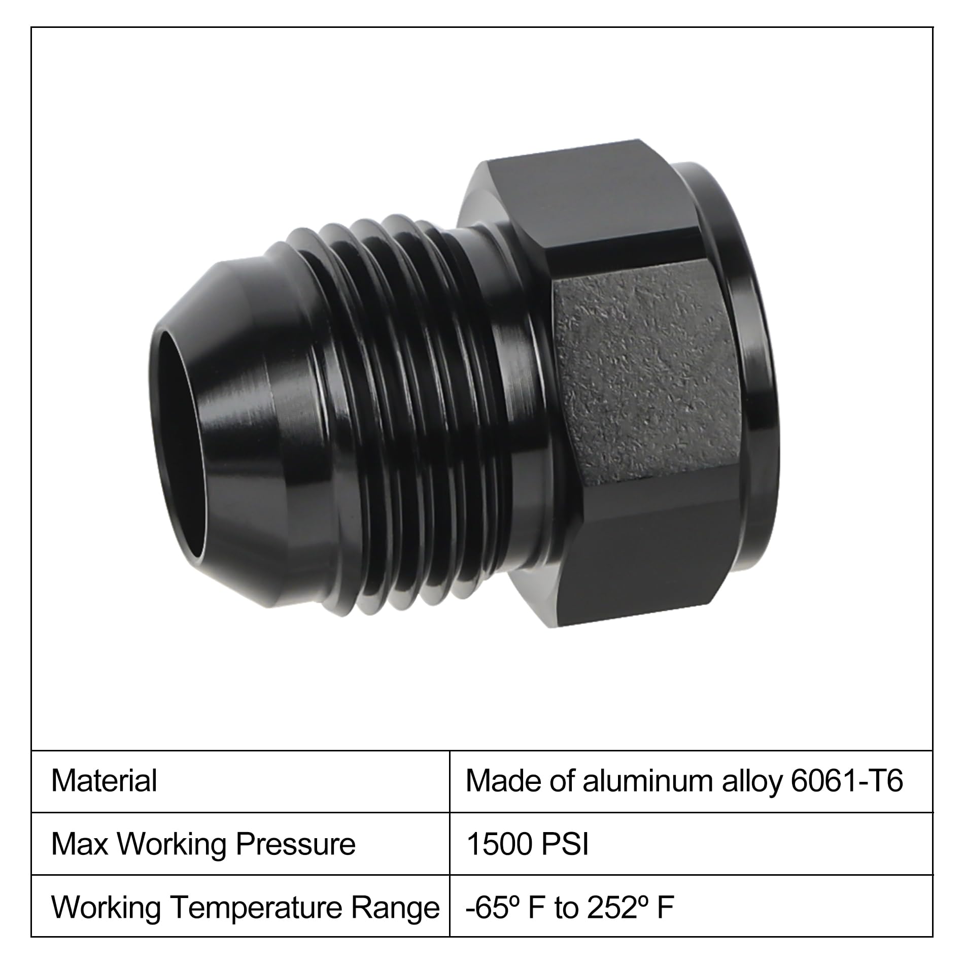 EVIL ENERGY 6AN Female to 10AN Male Falre Reducer Expander Adapter Fitting 2Pcs