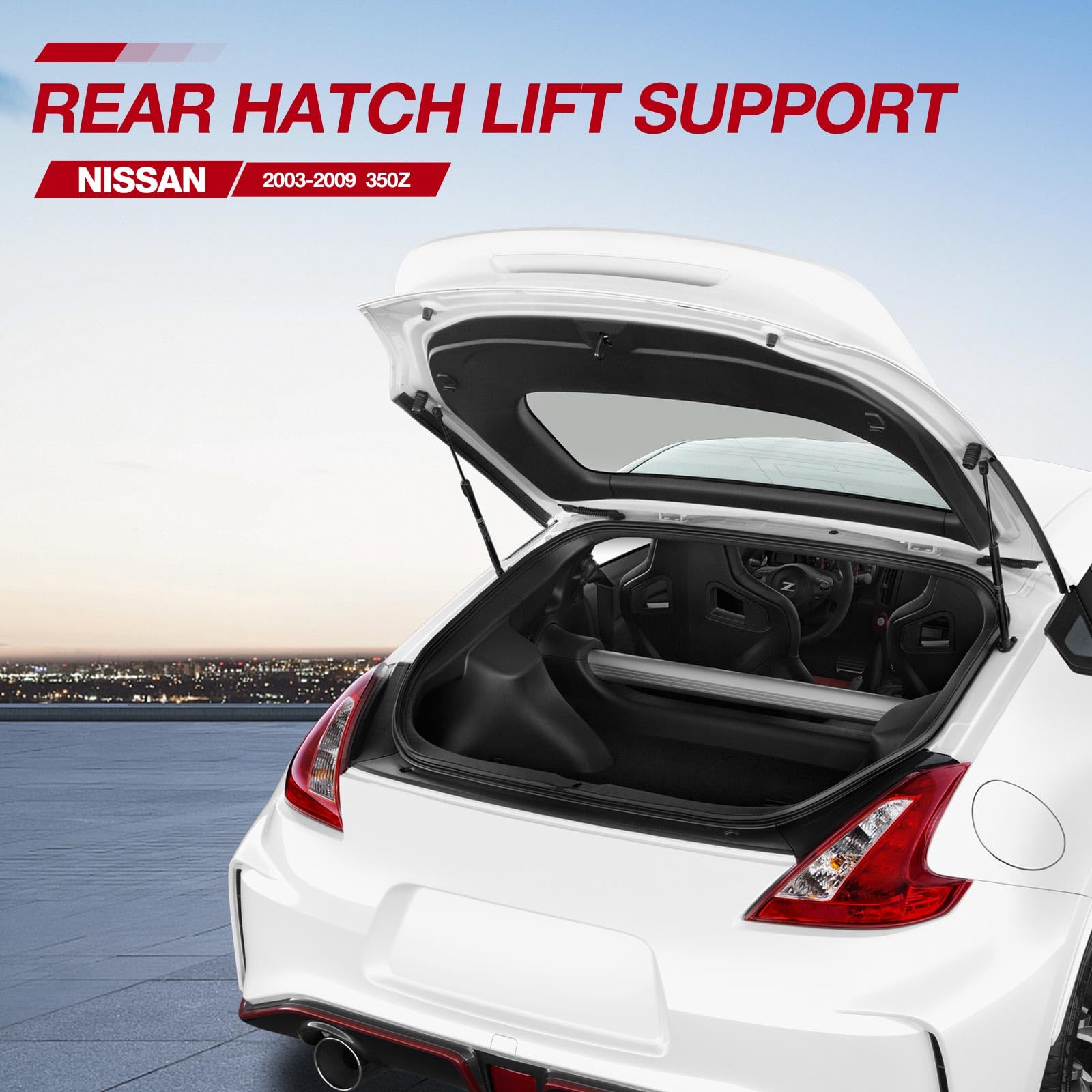 Vepagoo 4194 Rear Trunk Gas Shocks Compatible With 2003-2008 Nissan 350Z Liftgate Lift Supports Struts With Added Pressure For L