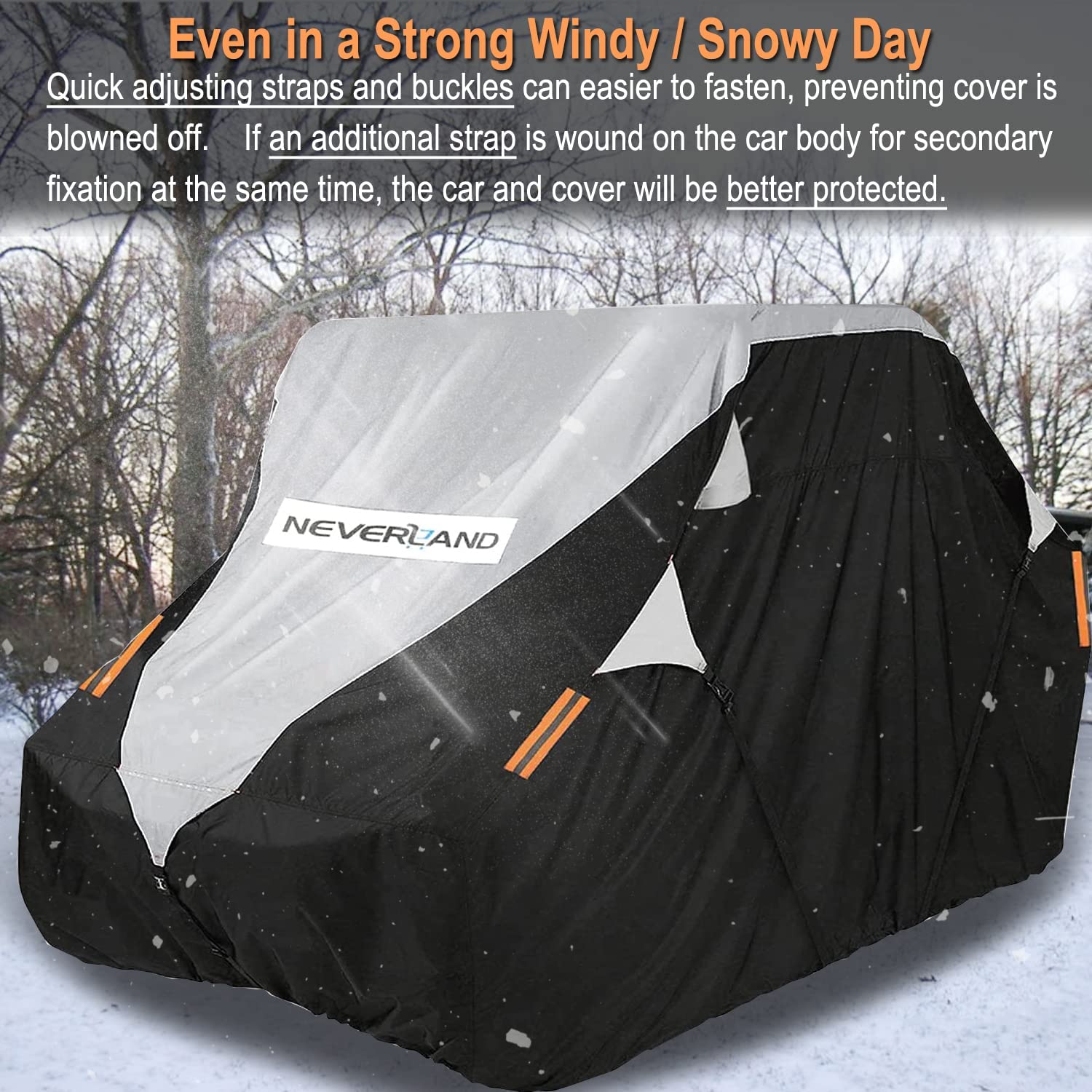 Neverland Utv Cover Waterproof Heavy Duty 4-6 Seater 4 Door All Weather Protection For Polaris Ranger Rzr General Can-Am Maverick Defender Kawasaki Mule Side By Side Covers