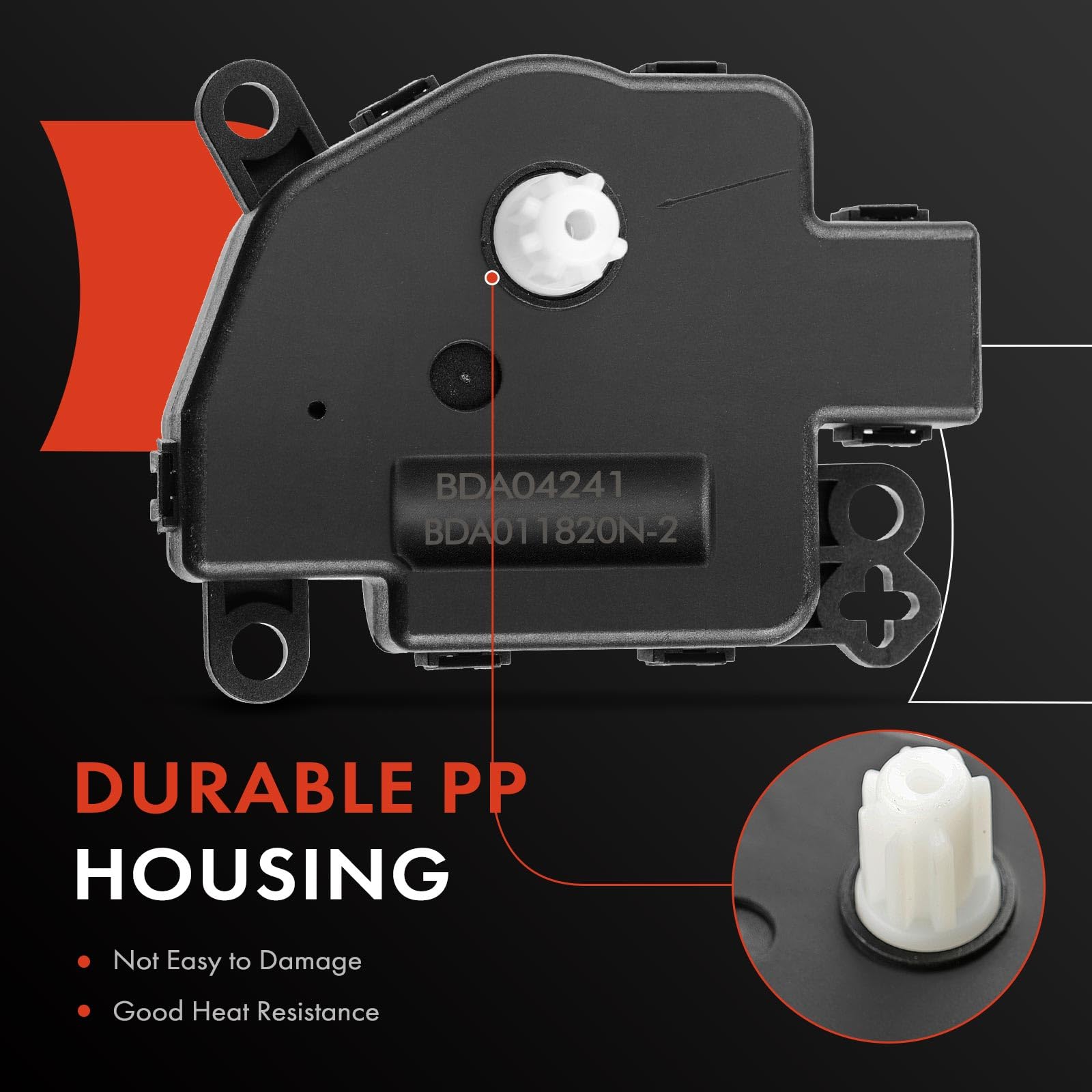 A-Premium Hvac Heater Blend Door Actuator Compatible With Ford F-150, Expedition, Escape, C-Max & Lincoln Navigator & Mazda Trib