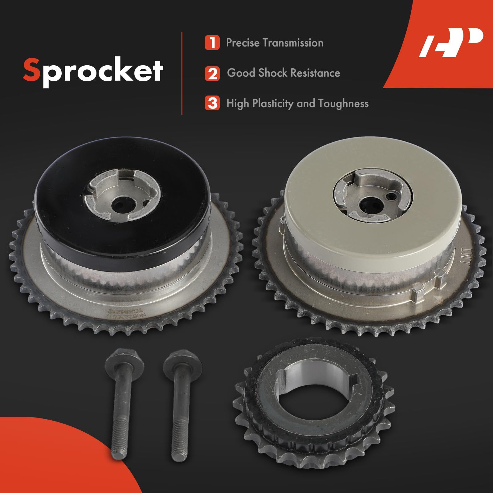 A-Premium Engine Timing Chain Kit W/Damper & Guide & Vvt Sprocket [Fit Dohc, 4Cyl 2.2 2.4L] Compatible With Chevy & Gmc & Pontiac & Buick & Saab & Saturn, Fits Hhr, Equinox, Regal, 9-5, Sky & More