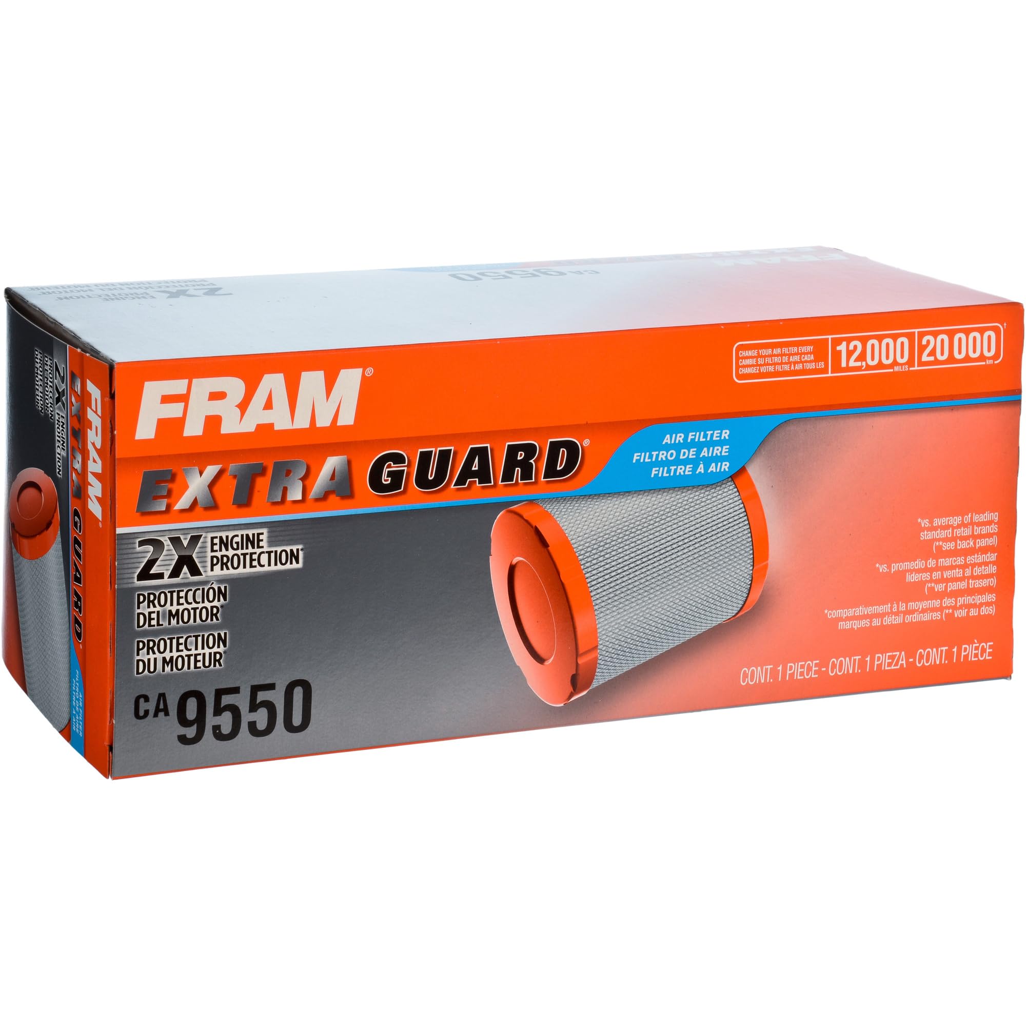Fram Extra Guard Hd Outer Radial Seal Engine Air Filter Replacement, Easy Install W/Advanced Engine Protection And Optimal Perfo