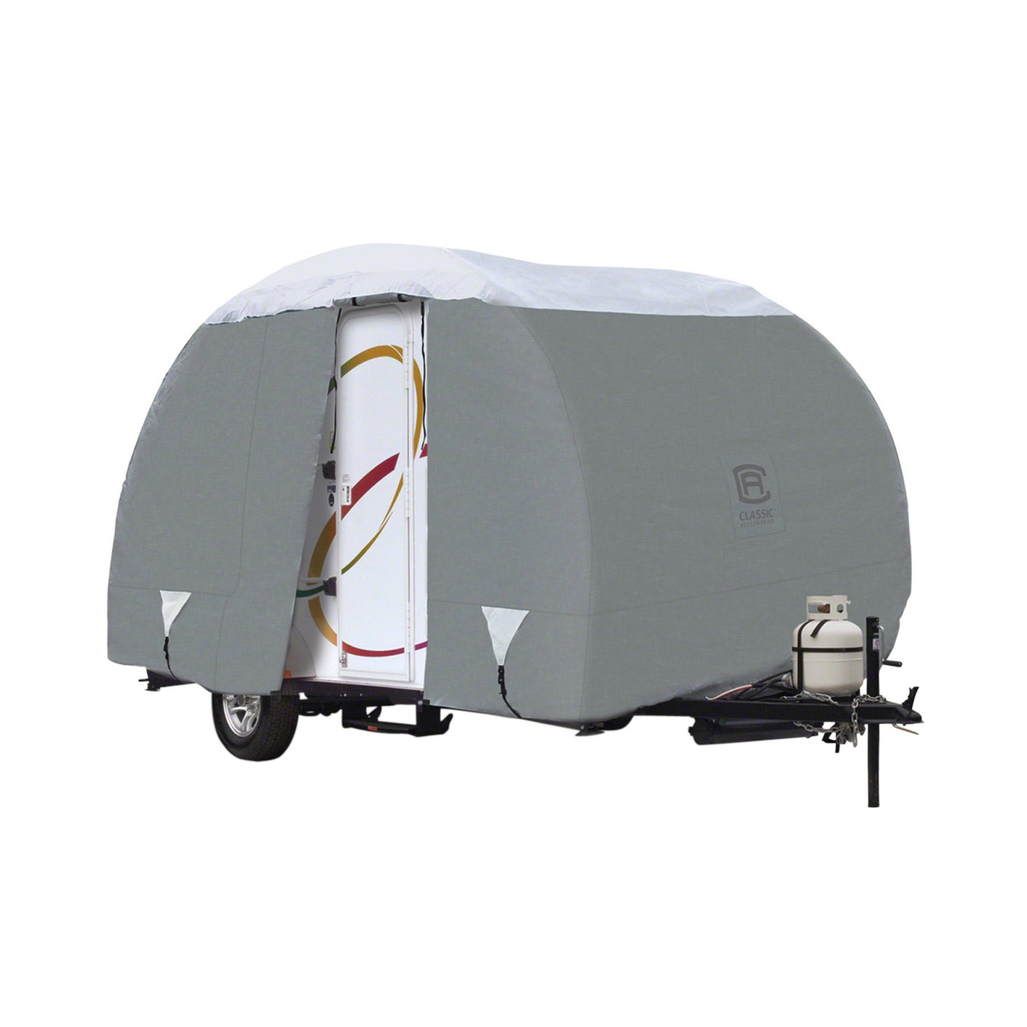 Classic Accessories Over Drive PolyPRO3 Deluxe R-Pod Travel Trailer Cover, 16' 2'', RV Cover, Camper Cover, Travel Trailer Cover