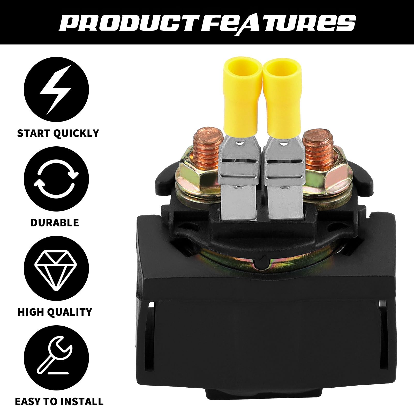 Starter Solenoid Relay For Kawasaki Brute Force 750 650 Teryx 750 800 Bayou 300 400 Prairie 360 400 Lakota 300 Sport Mule 4000 4010 Trans Part