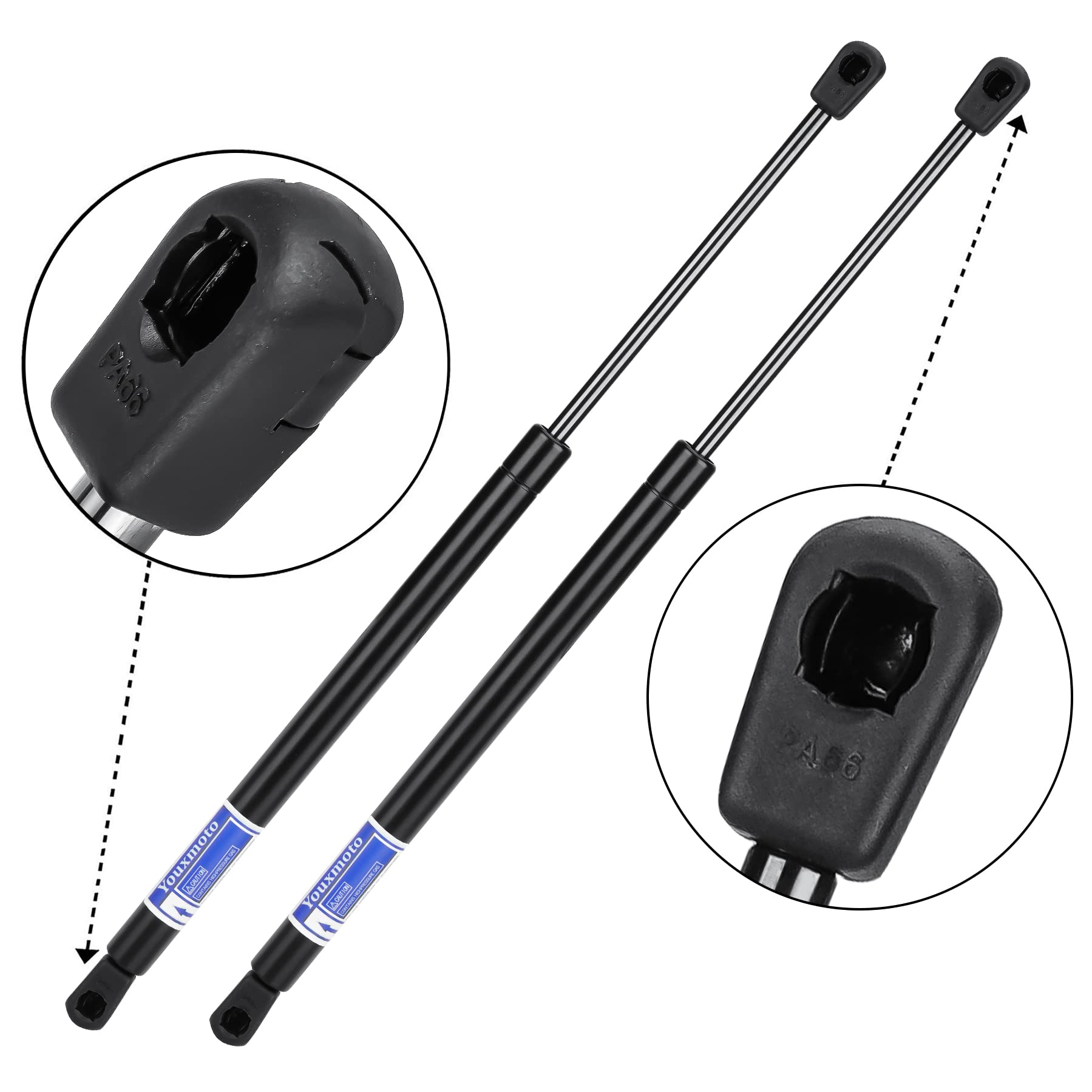 6601 Rear Window Lift Support Shocks Struts For Jeep Grand Cherokee 2005-2010, Sg314044, 55394323Aa,Pack Of 2