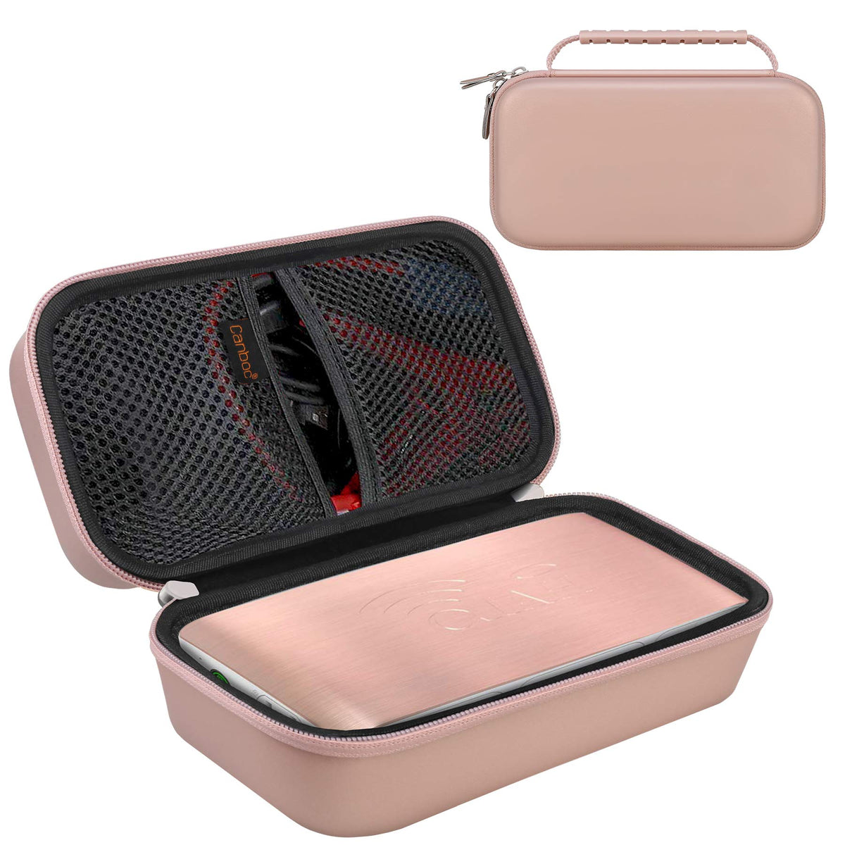 Canboc Carrying Case For Halo Bolt Portable Car Jump Starter 58830/57720/44400 Mwh, Halo Bolt Acdc Max 55500 Mwh Phone Charger,