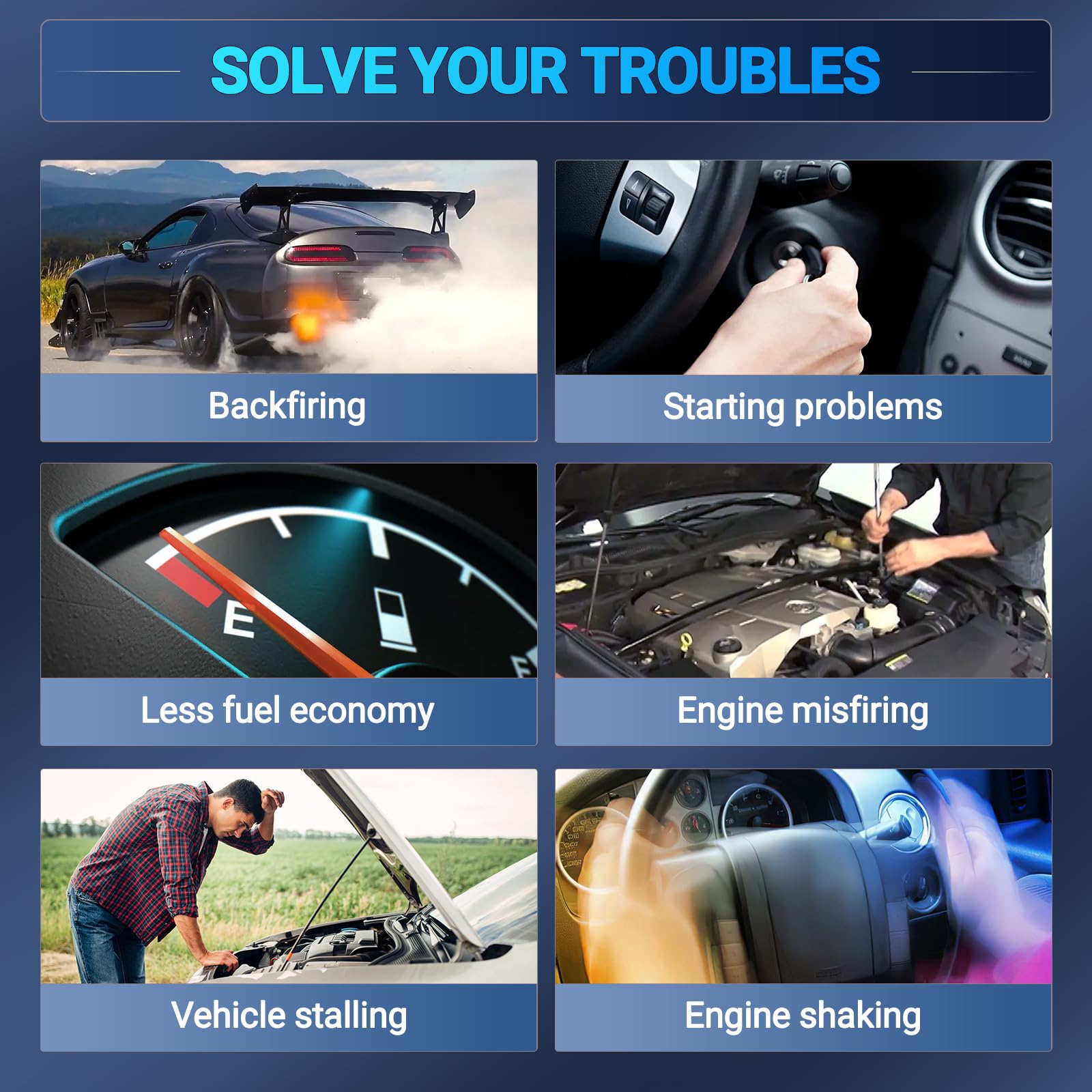 12558693 Ignition Coil Pack Set Of 8 Compatible With Chevy Cadillac Gmc, Silverado, Tahoe, Avalanche, Suburban, Escalade, Sierra, Yukon - Replace Gn10298, C1208, D581