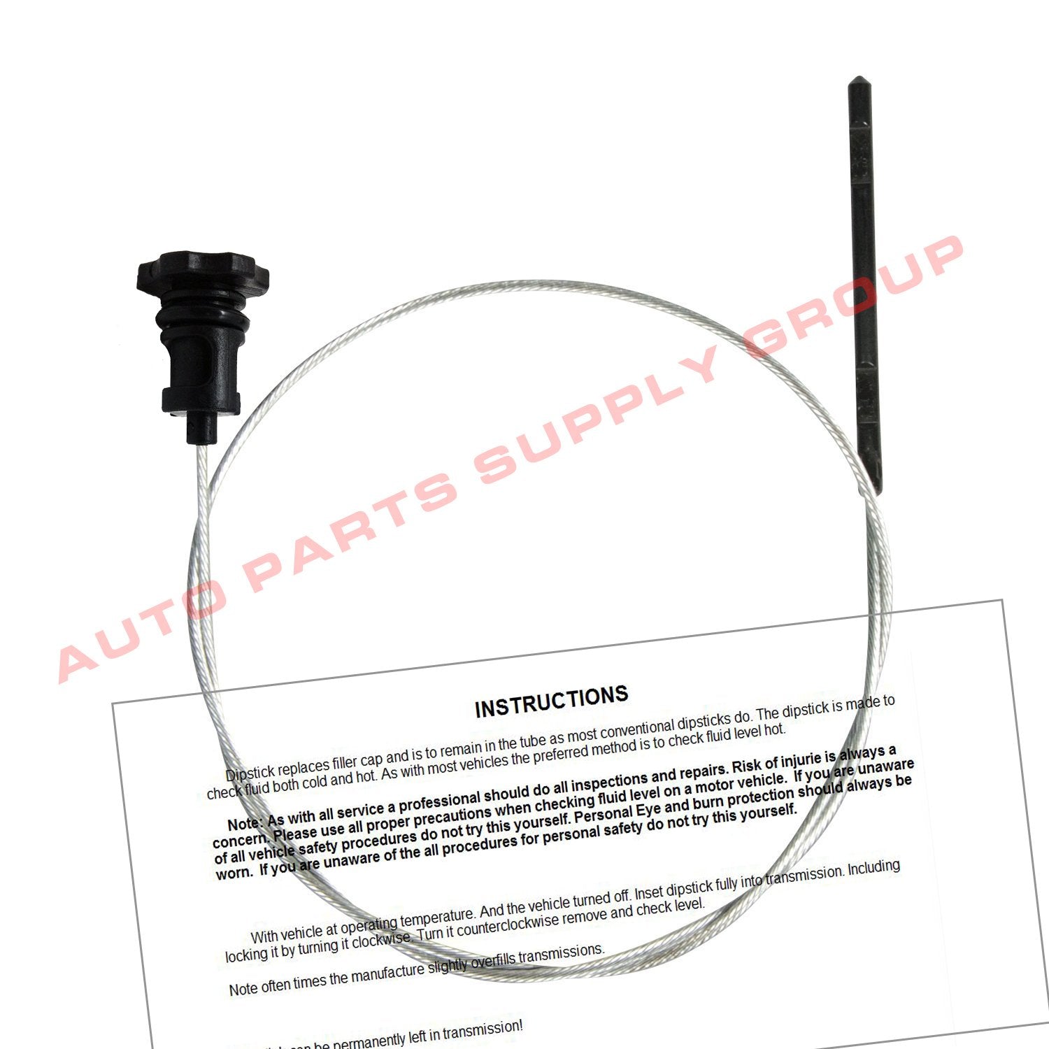 Transmission Dipstick | Automatic Transmission Fluid Dip Stick | Permanent Locking | with and NAG1 / W5A580 | Compatible with Chrysler, Dodge Jeep with 5.7L HEMI V8