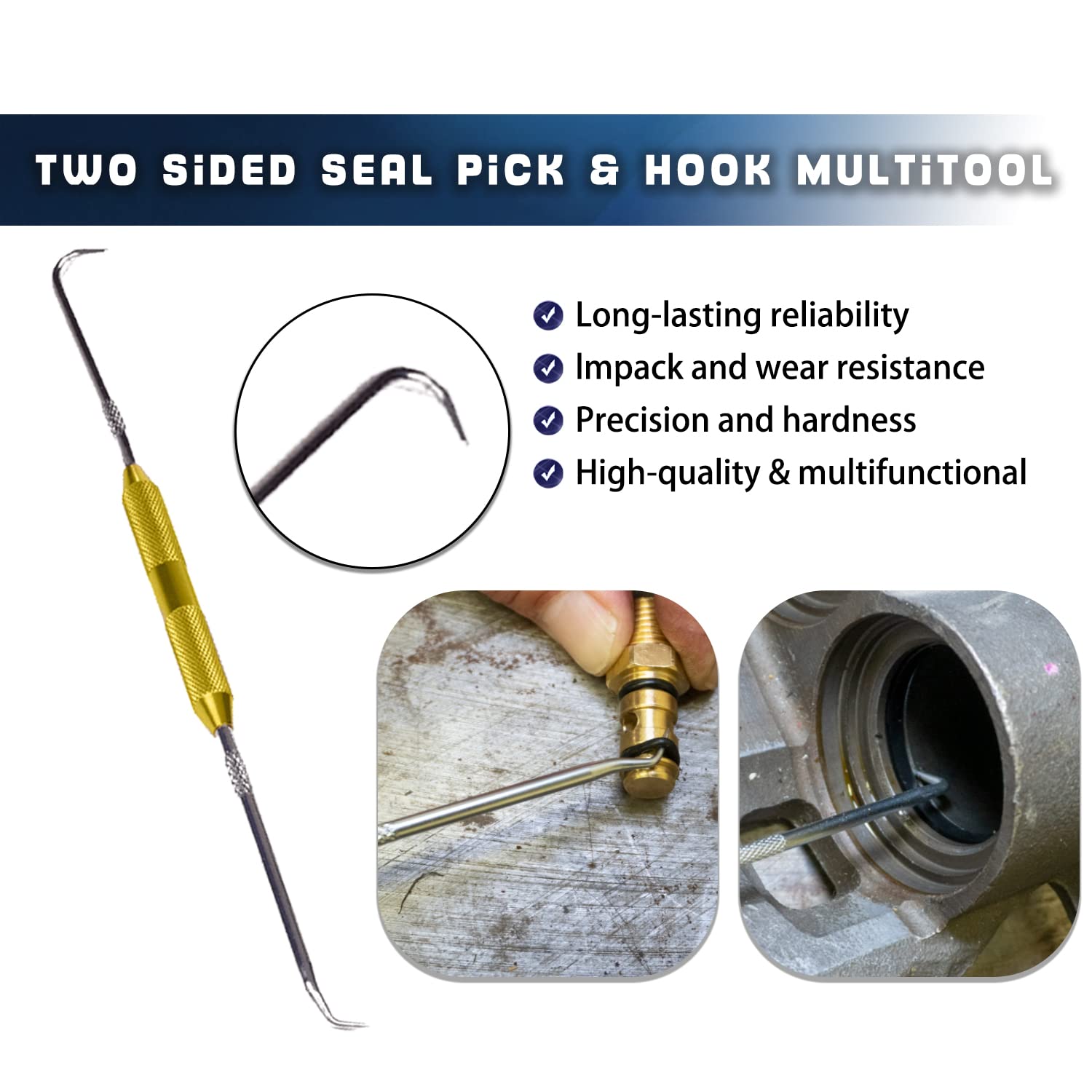 Seal Twistors Install Tools Hydraulic Cylinder Piston Rod Seal U-Cup Twistor Installation Tool Set Work On 0.7 Inch -6.5 Inch Se