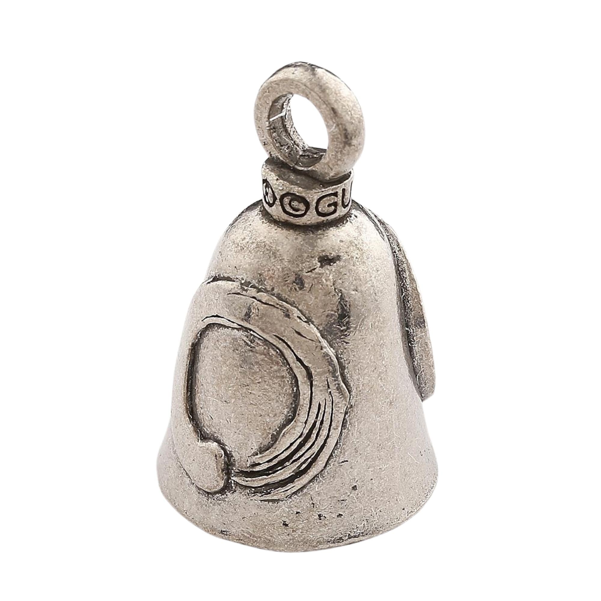 Guardian Bell Yin Yang Zen Good Luck Bell W/Keyring & Black Velvet Gift Bag | Motorcycle Bell | Lead-Free Pewter | Good Luck Gif