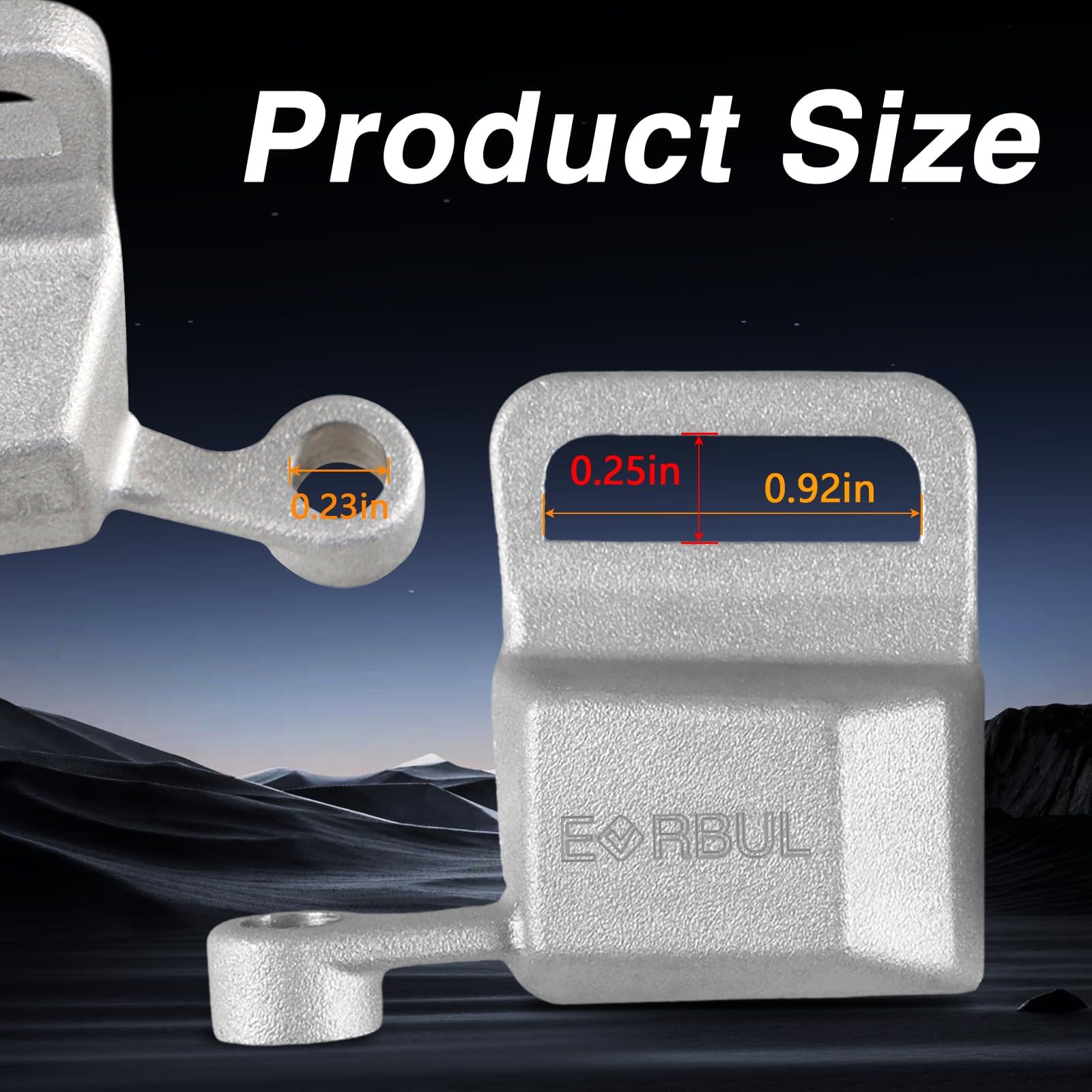 EVRBUL Pair of Upgraded Aluminum Car Door Arm Rest Switch Panel Clip Repair Kit Door Arm Rest Bracket Driver and Passenger Side