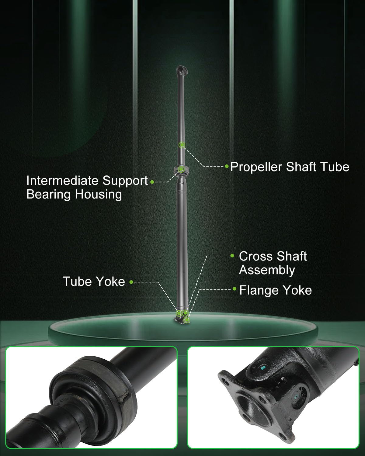 Scitoo 81.125'' Rear Drive Shaft Assembly Propeller Shaft Compatible For Nissan Rogue 2008-2015 37000Jm100 37000Jm10A 37000Jm13A