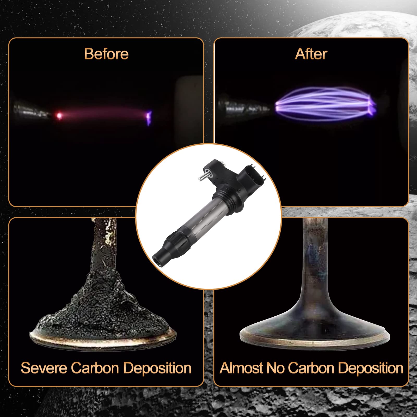 Ignition Coil Pack Uf569 Compatible With Chevy Traverse Cadillac Ats Cts Saturn Gmc Acadia