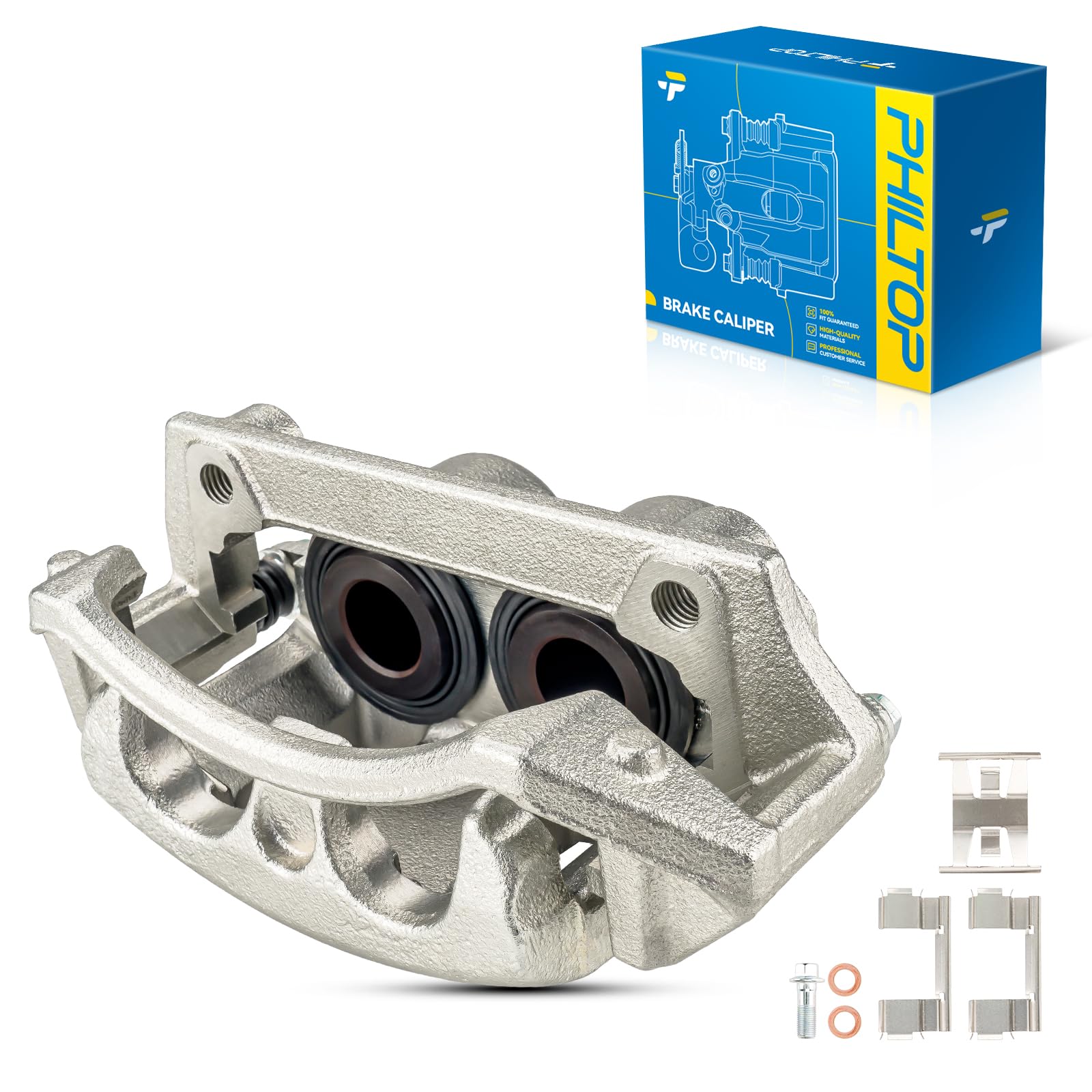 Philtop 18B4751 Front Left Brake Caliper Fit Ford Lincoln For F-150 1999 2000 2001 2002 2003, F-150 Heritage 2004, Blackwood 200
