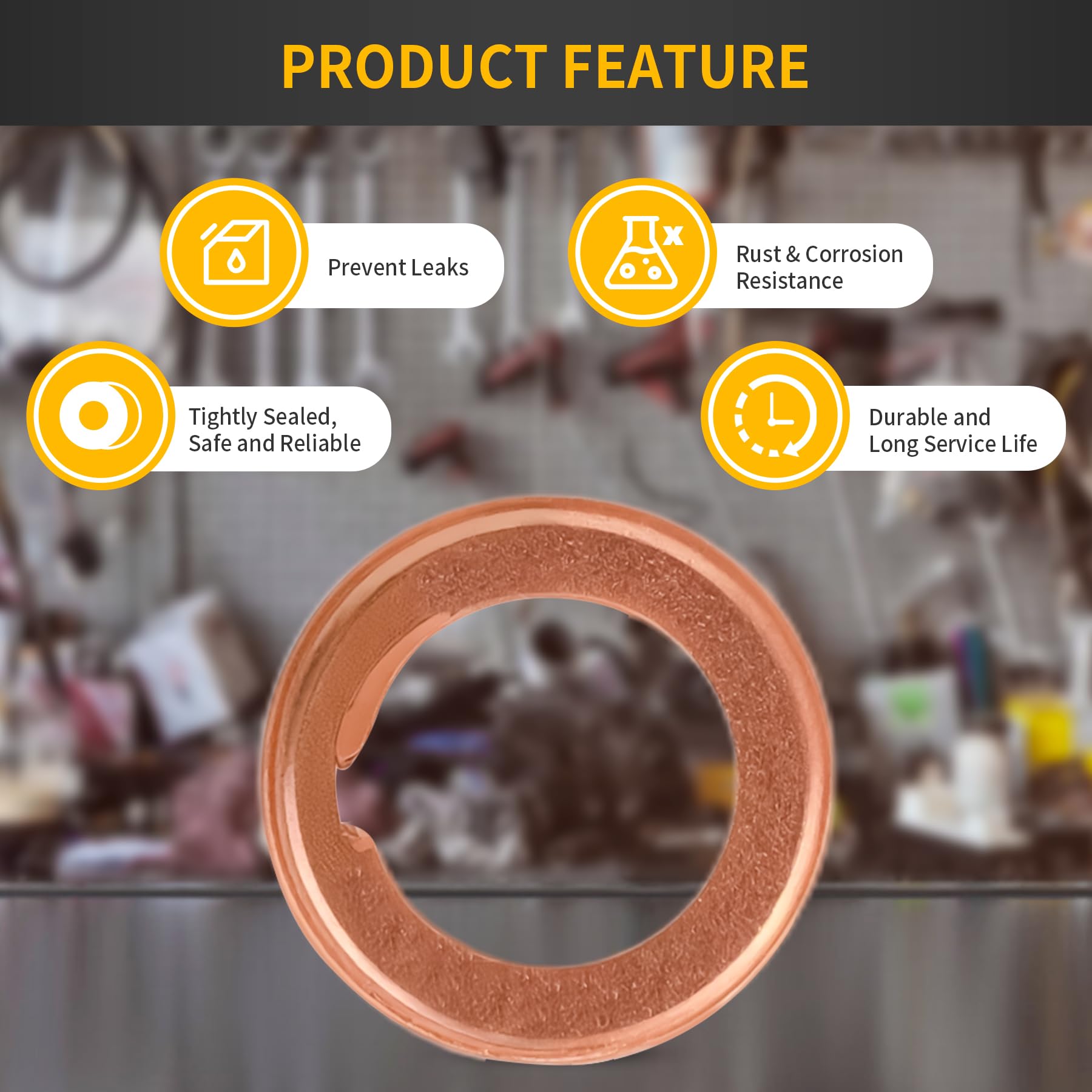 Luxlead 15 Pcs Oil Drain Plug Gasket Crush M12 Aluminum Washer Seal Rings Compatible With Toyota Lexus Camry Corolla Scion Sienn