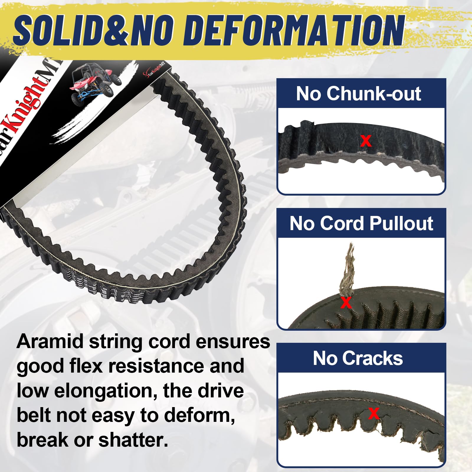 Starknightmt Cvt Drive Belt, 3211162 24G4022 Heavy Duty Atv Utv Drive Belt Compatible With Polaris Rzr 800 Ranger 500 800 Sports