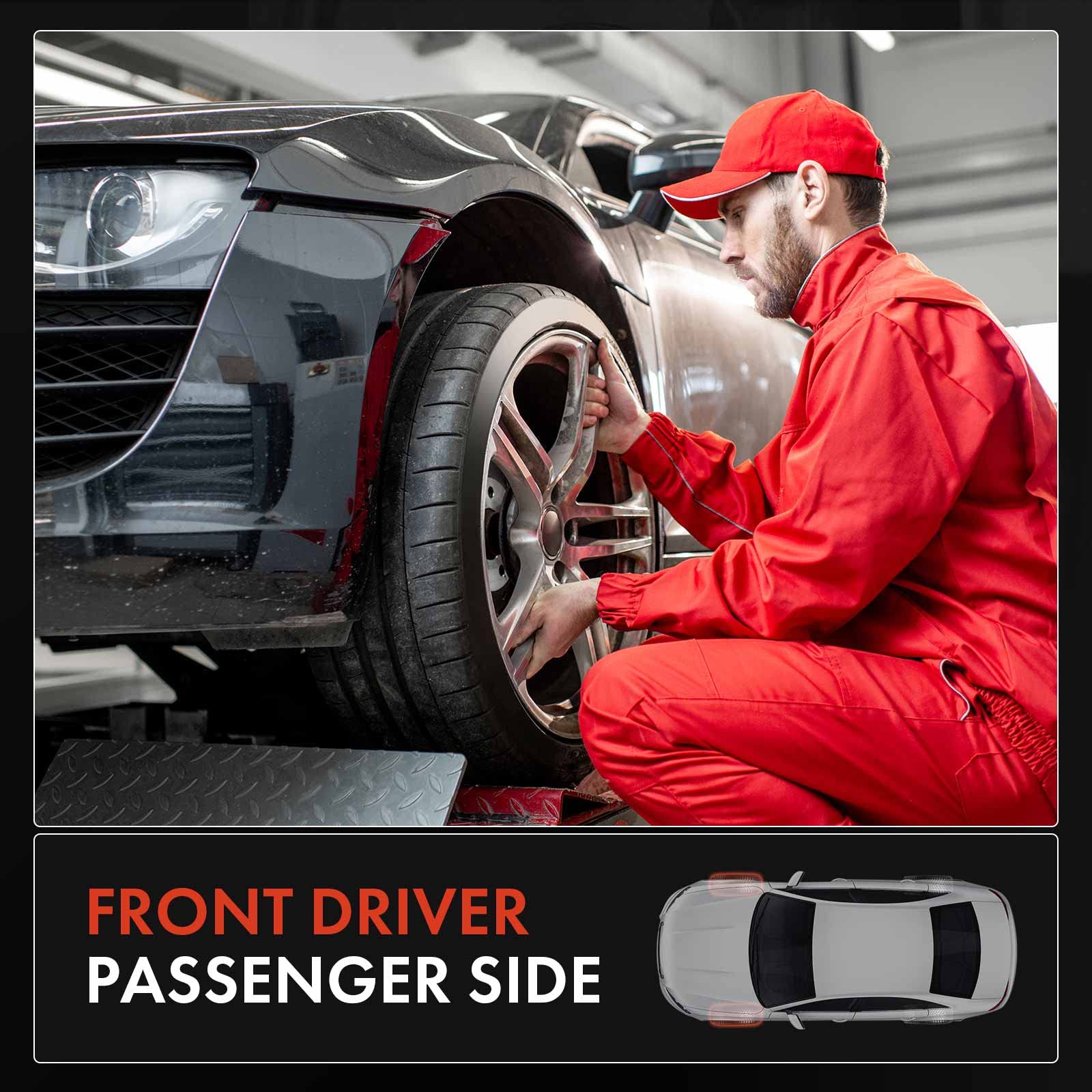 A-Premium 2 X Front Wheel Bearing And Hub Assembly For Chevy Gmc Cadillac - Silverado 1500, Sierra 1500, Suburban, Yukon, Escalade, Xts, 4Wd Only & With Abs & 6-Lug