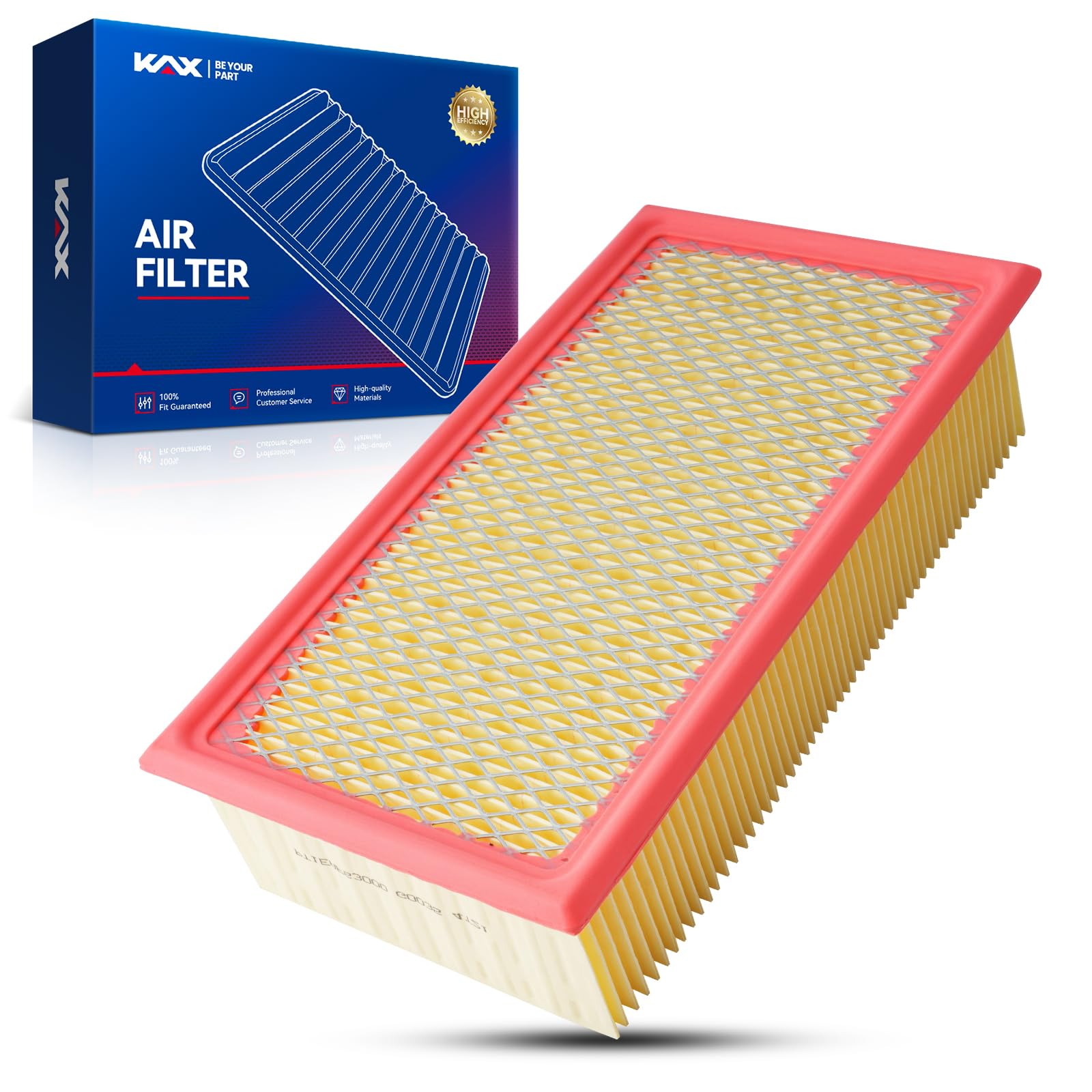 Kax Engine Air Filter, Ca9400 Replacement For Ford F-250 Super Duty 1999-2003, F-350 Super Duty 1999-2003, Excursion 2000-2003,