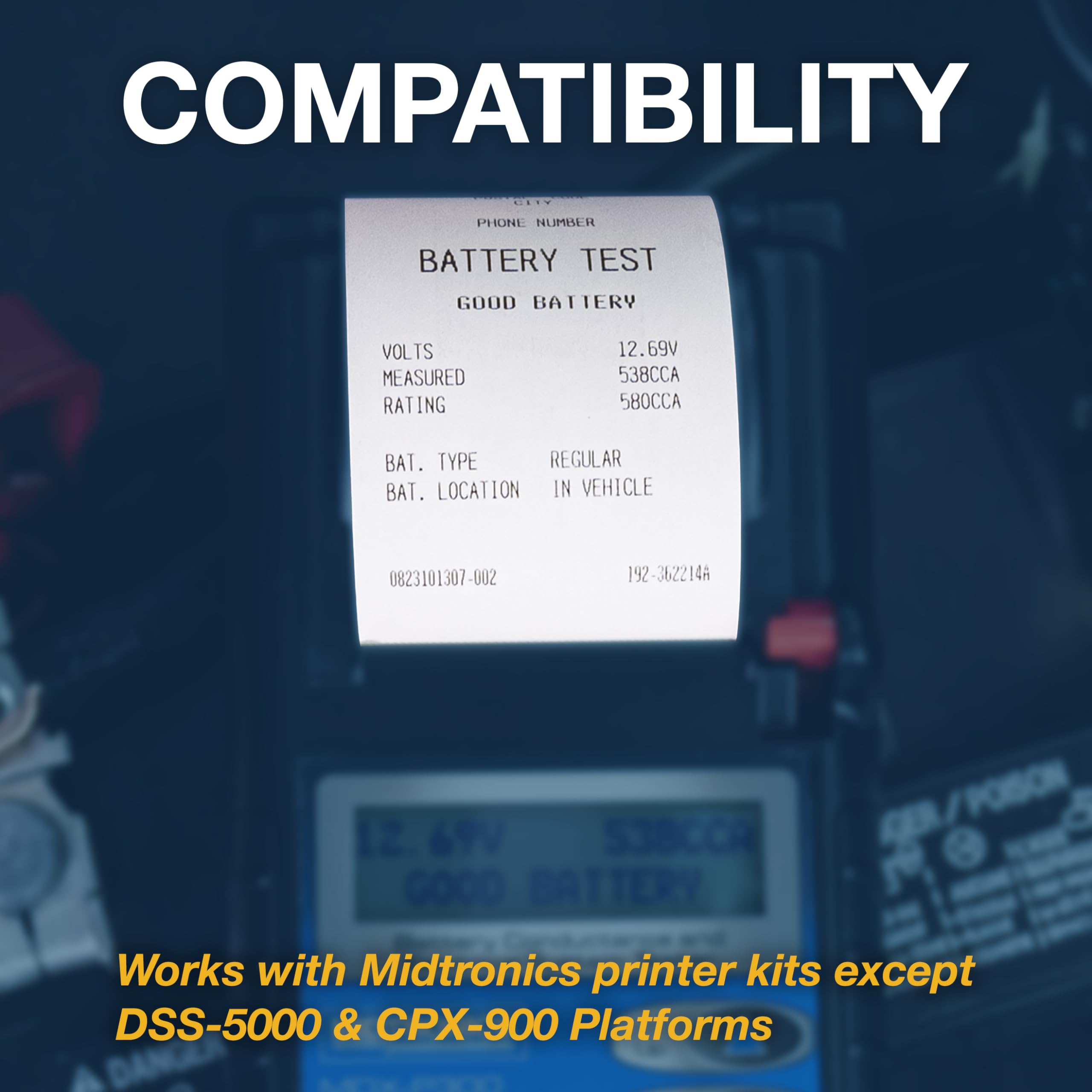 Midtronics Thermal Printer Paper - Ships As A 6 Pack/Rolls - A095