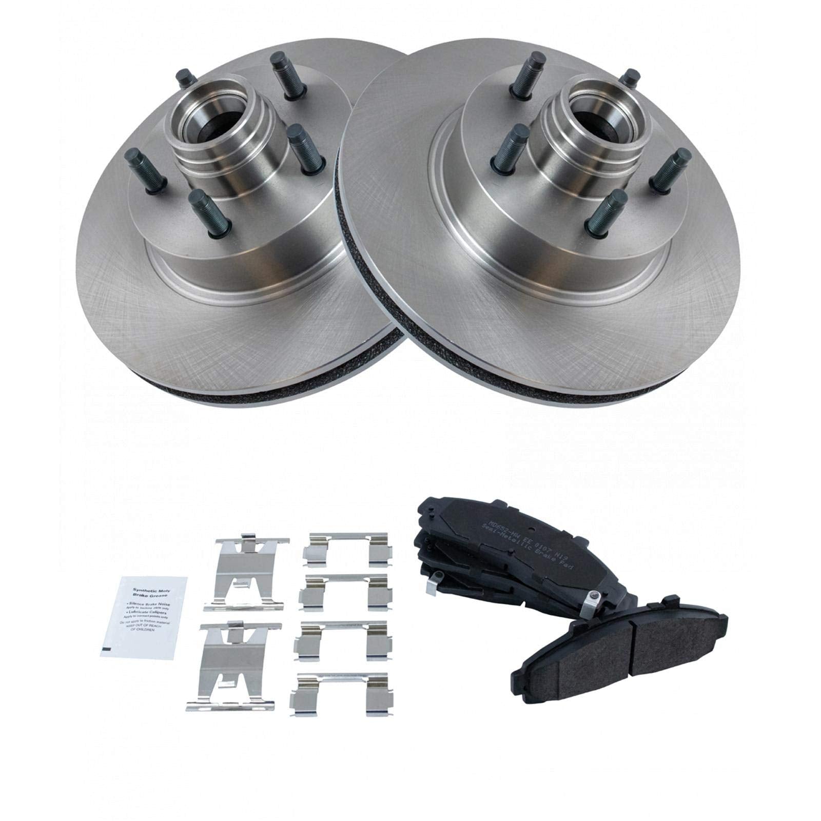 Trq Front Brake Pad & Rotor Kit Brake Pads Brake Rotor Semi-Metallic Compatible With 1995-2001 Ford Explorer 1998-2002 Ranger 19