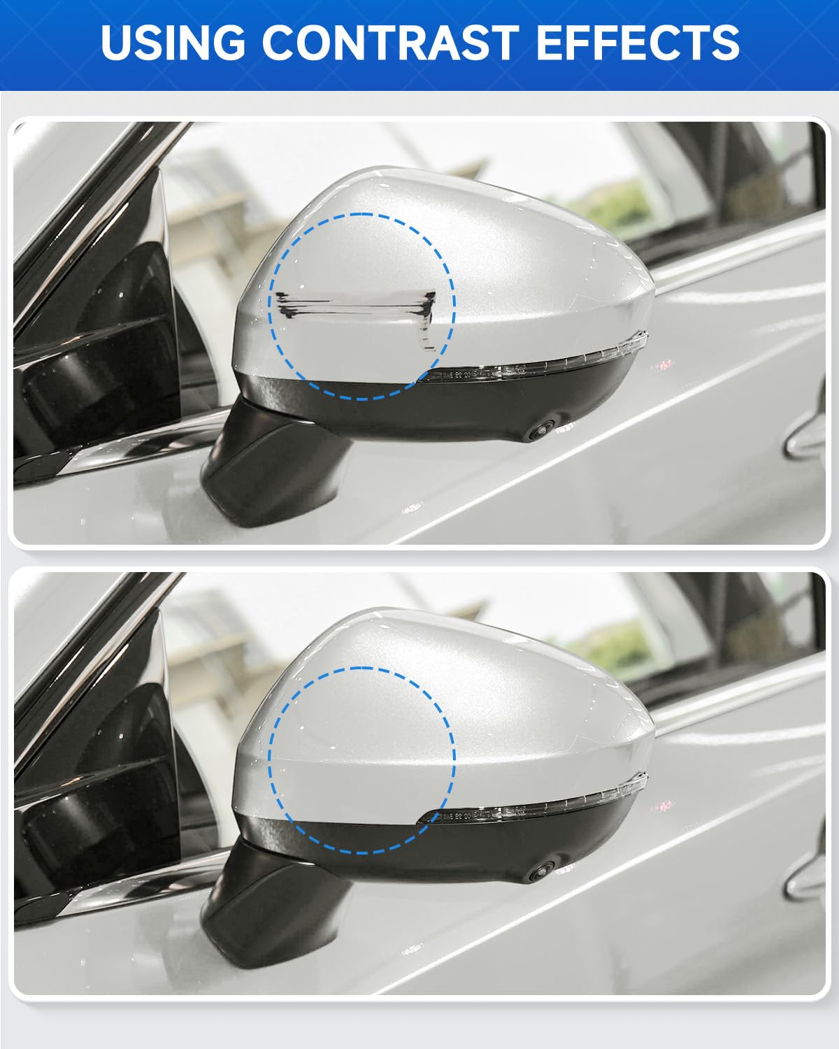 QAK Glacier White/White Touch Up Paint Compatible with Nissan Exact Match Touch Up Paint Car Scratch Repair