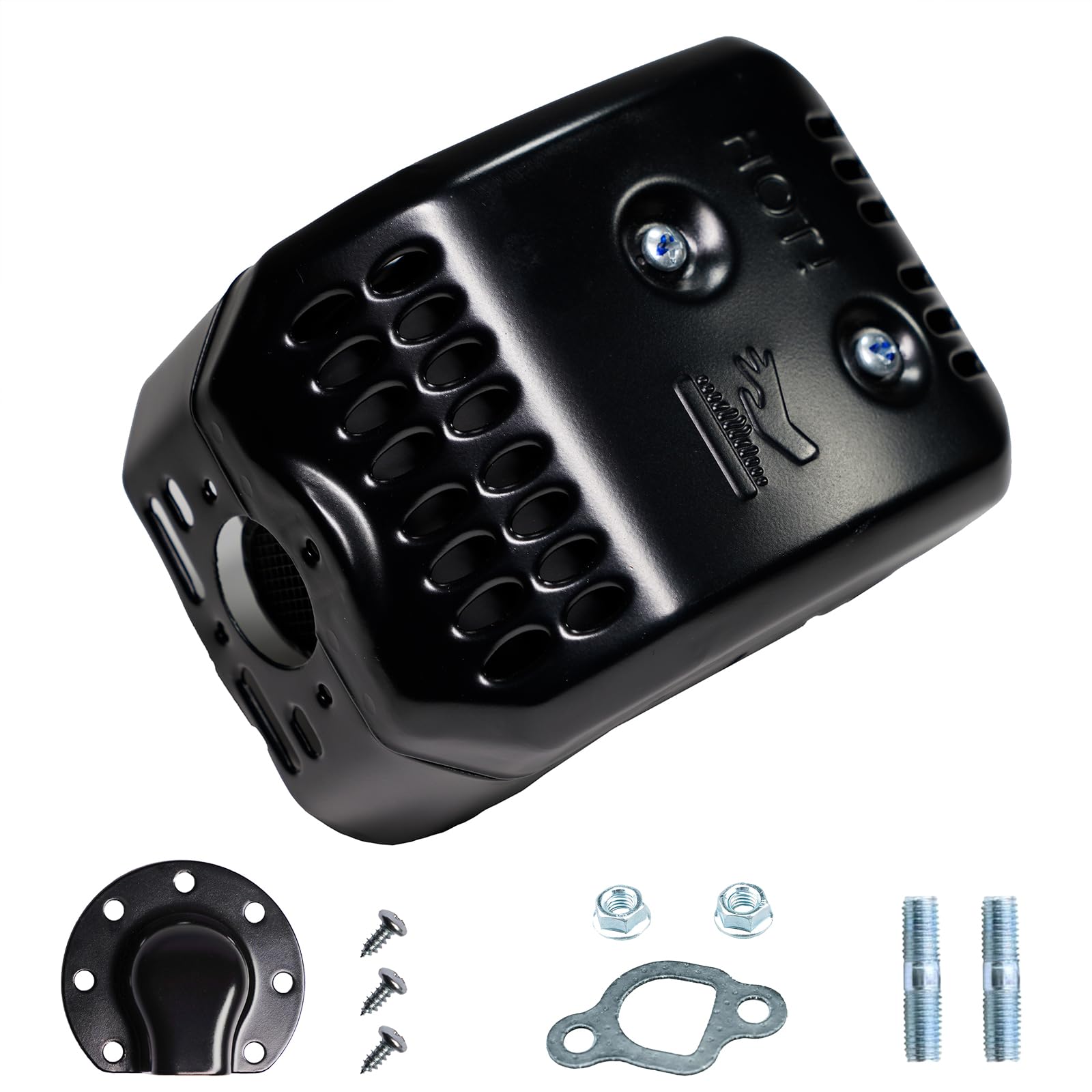 JMCHstore OEM Exhaust Muffler w/Deflector for Predator 212 Engine Water Pump, Chipper, Shredder, Power Washer, Snowblower Replacement Kit