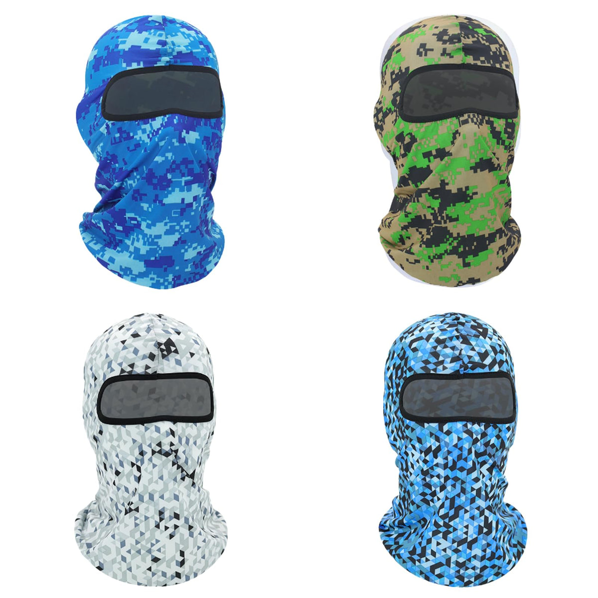 Ezovino 6 Pack Balaclava Ski Face Mask for Men Women,Cooling Neck Gaiter Full Head Mask Face Cover