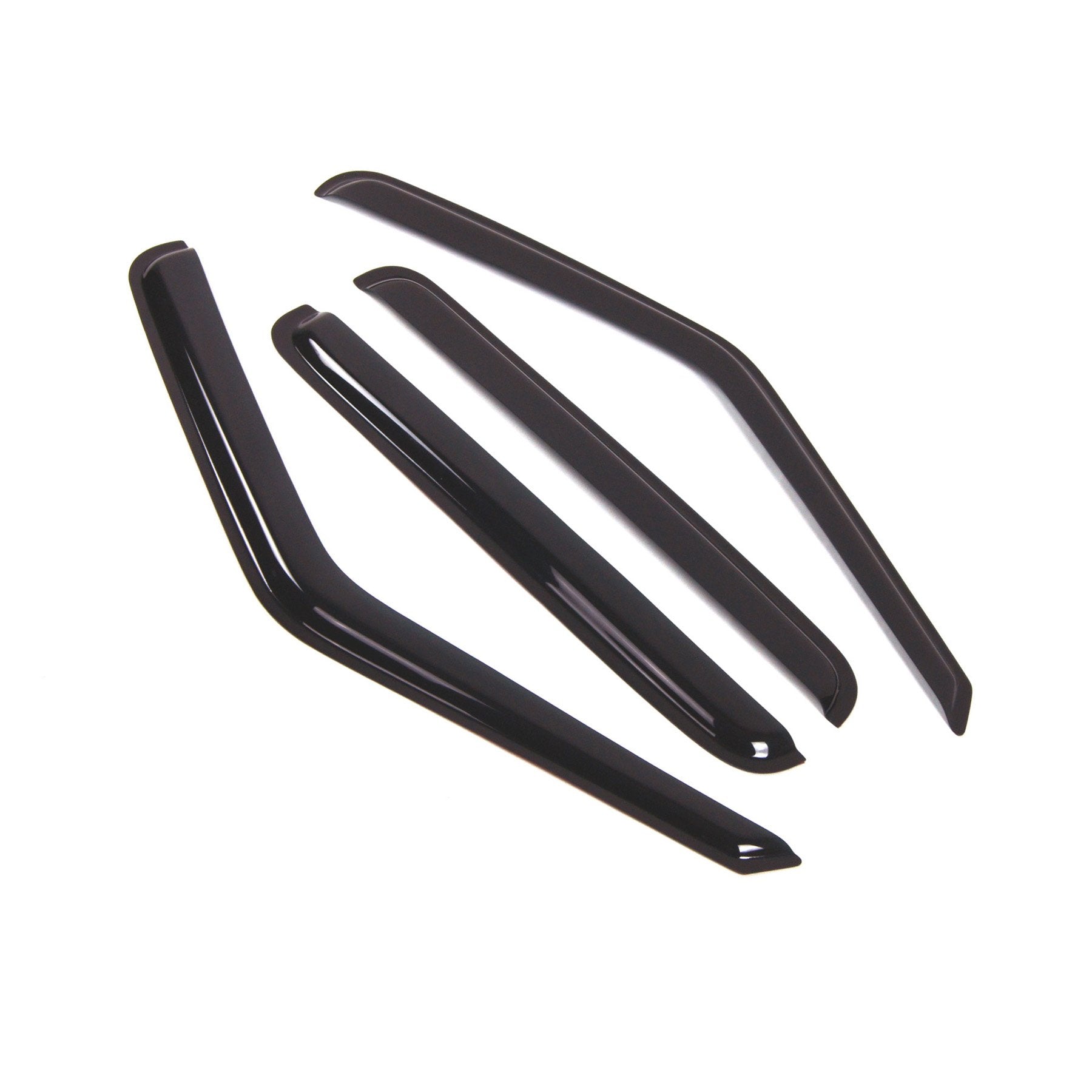 Tuningpros Outside Mount Window Vent Visors Rain Guards Compatible With Gmc Sonoma Crew Cab 2001-2004 | Side Window Wind Deflect