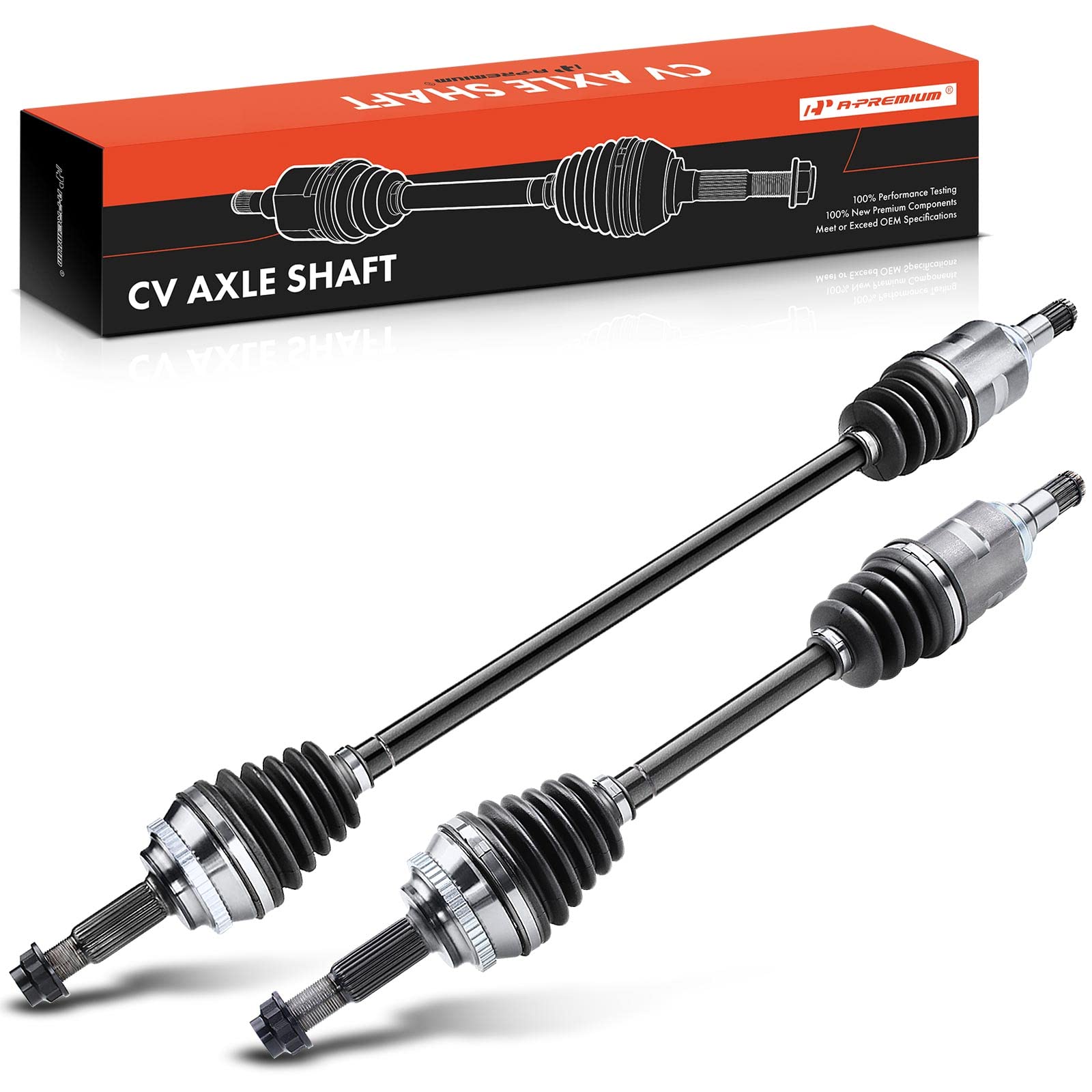 A-Premium Pair (2) Front CV Axle Shaft Assembly Compatible with Toyota Corolla 2009-2018, Matrix 2003-2013 & Pontiac Vibe 2003-2