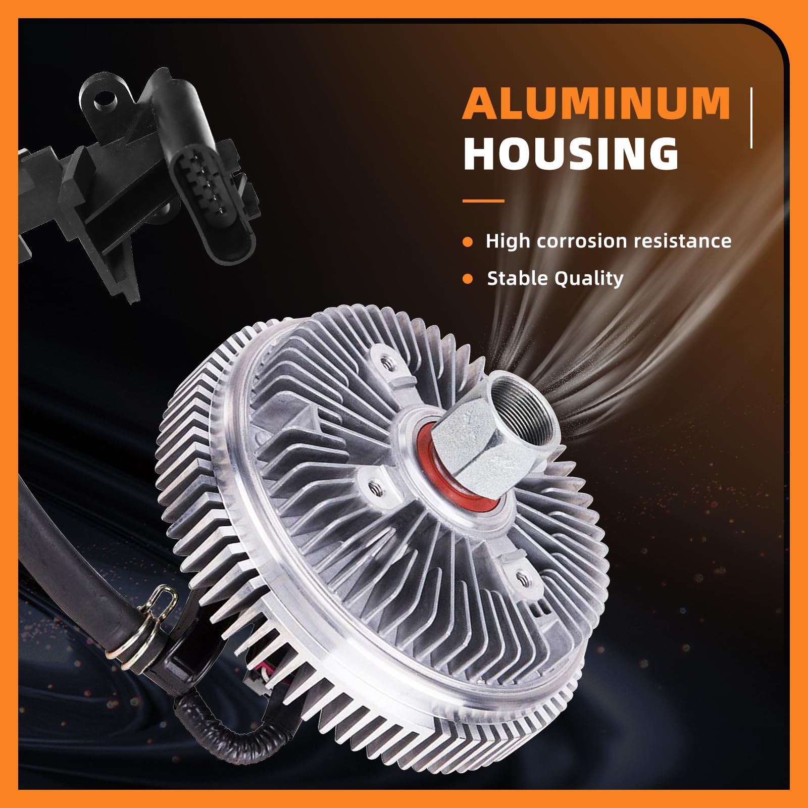 Topaz 25790869 Electronic Radiator Cooling Fan Clutch For 02 03 04 05 06 07 08 09 Chevy Trailblazer Ssr Gmc Envoy Bravada Saab 9