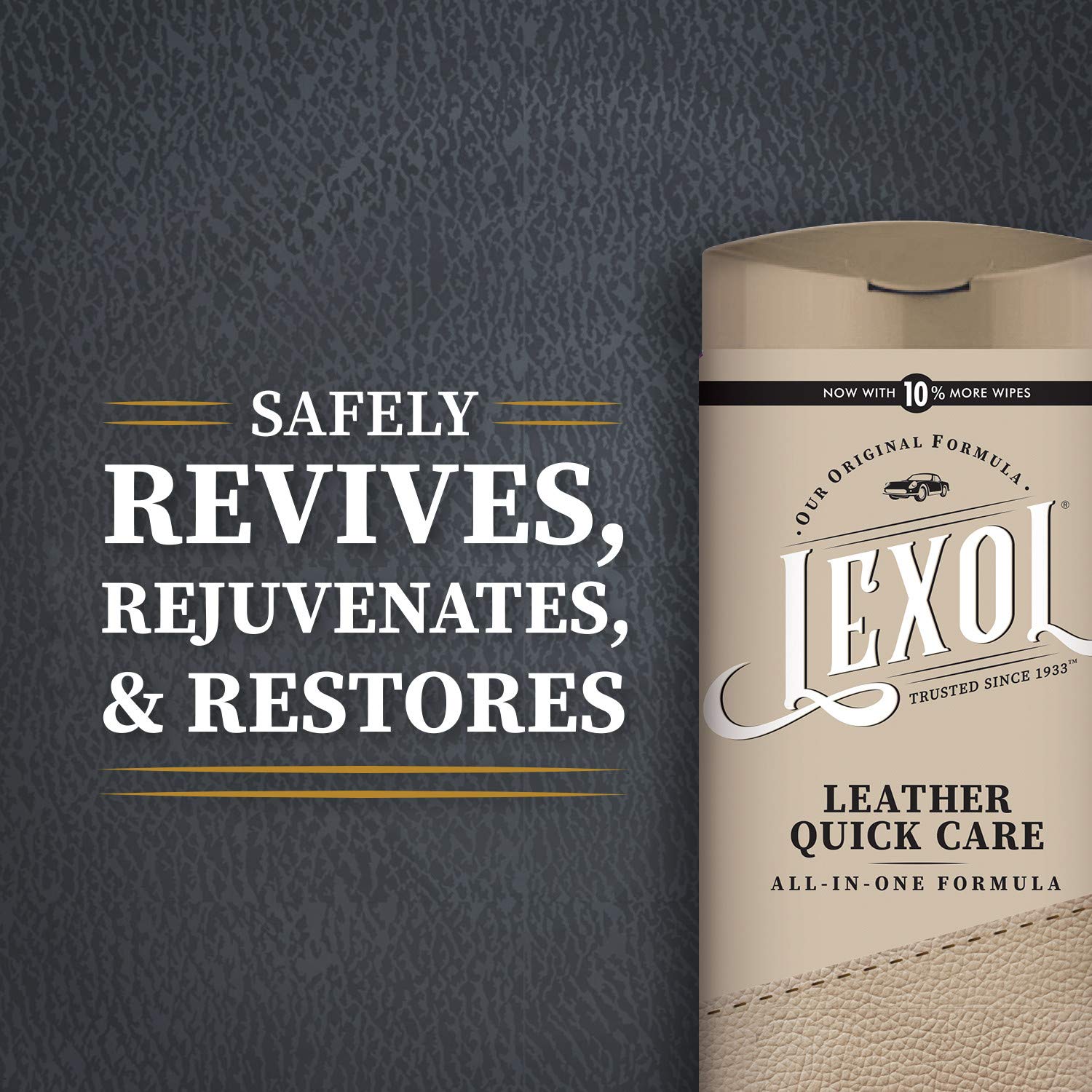 Lexol All Leather Quick Care All-in-One Formula, Best Leather Cleaner and Conditioner, for Use on Leather Apparel, Furniture, Au
