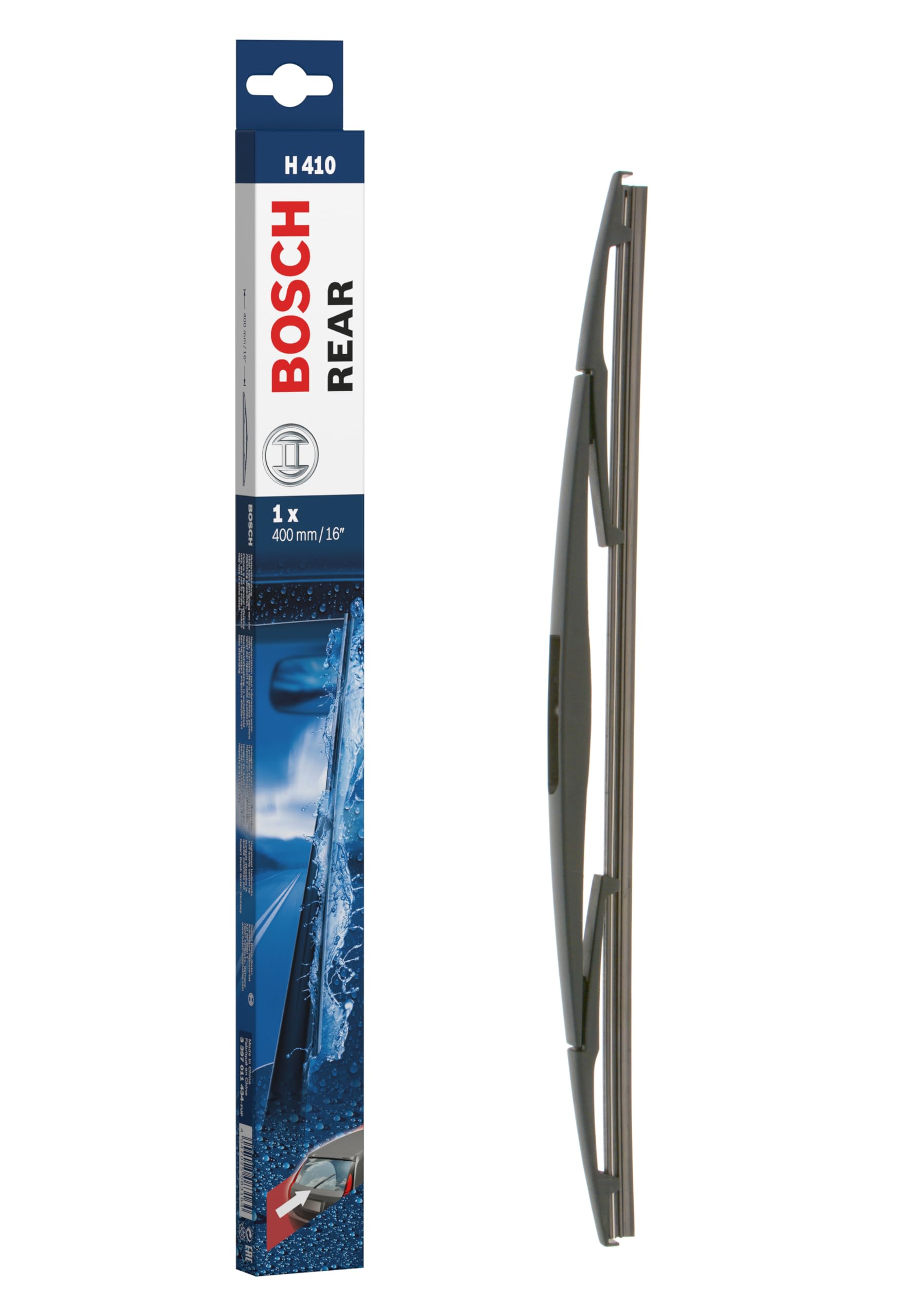 Bosch H410 Rear Wiper Blade; 16'' - Single