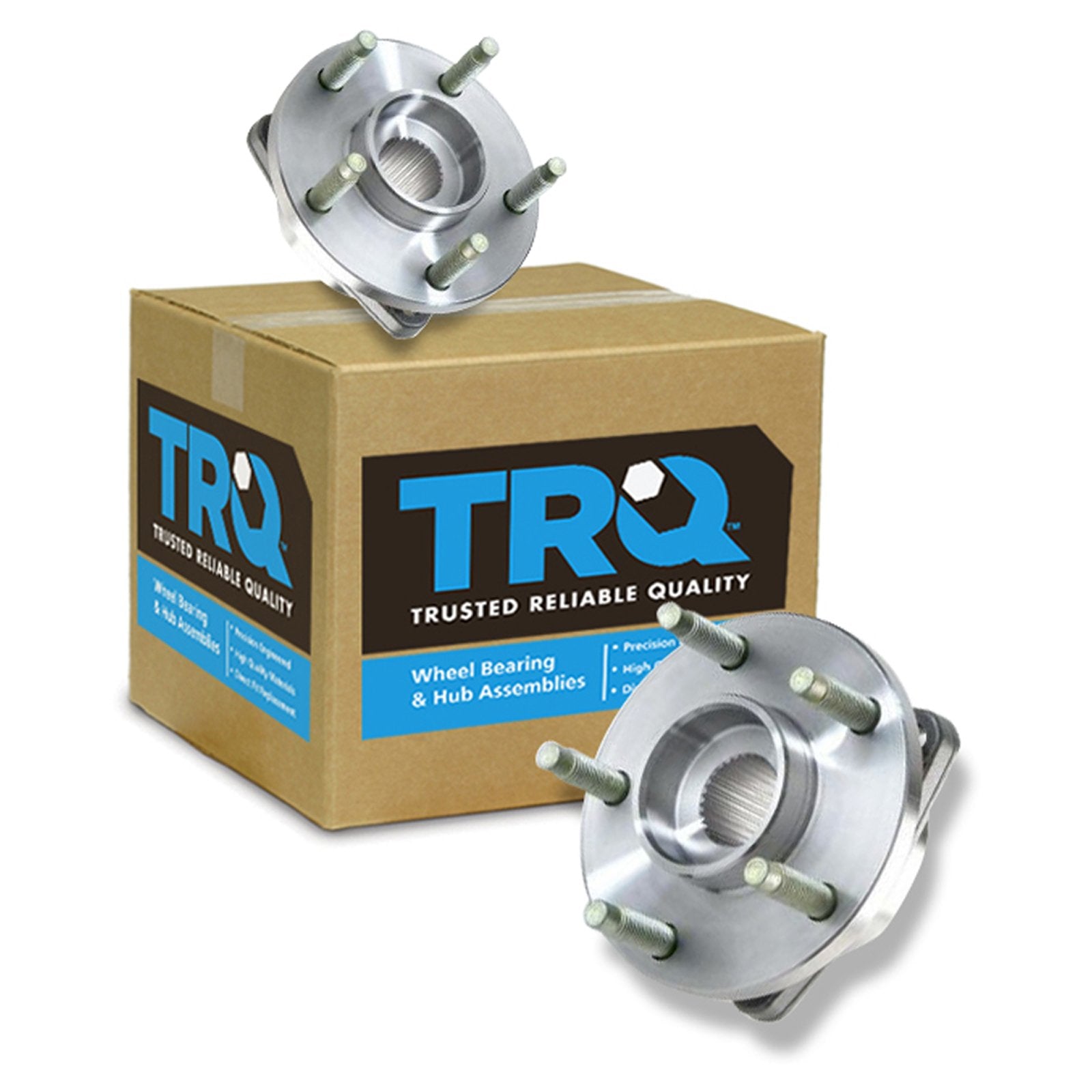 Trq Front Wheel Hub Bearings Assembly Set Compatible With 2004-2007 Chevrolet Malibu 2005-2007 Pontiac G6