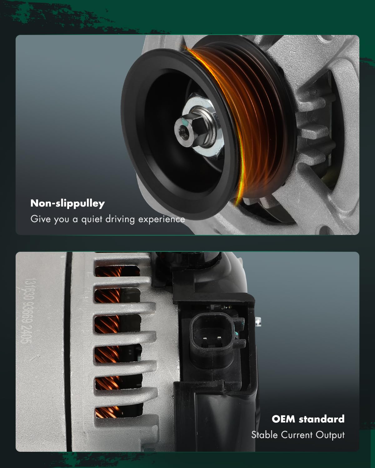 SCITOO Alternator Fit for Dodge for Ram 1500 2009-2010, for Ram 2500 2010 & for Ram 1500 11-12, 2500/3500 11-18, V8 5.7L - 12V 1