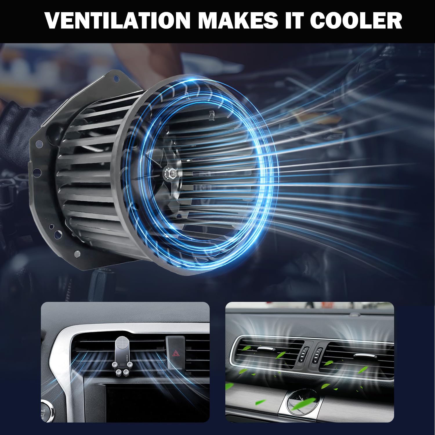 Aspligo 700092 Front Ac Heater Blower Motor Fan Fit For Chevrolet Astro 1996-2005, For Chevy Blazer 1995-2002, S10 Pickup 1994-2