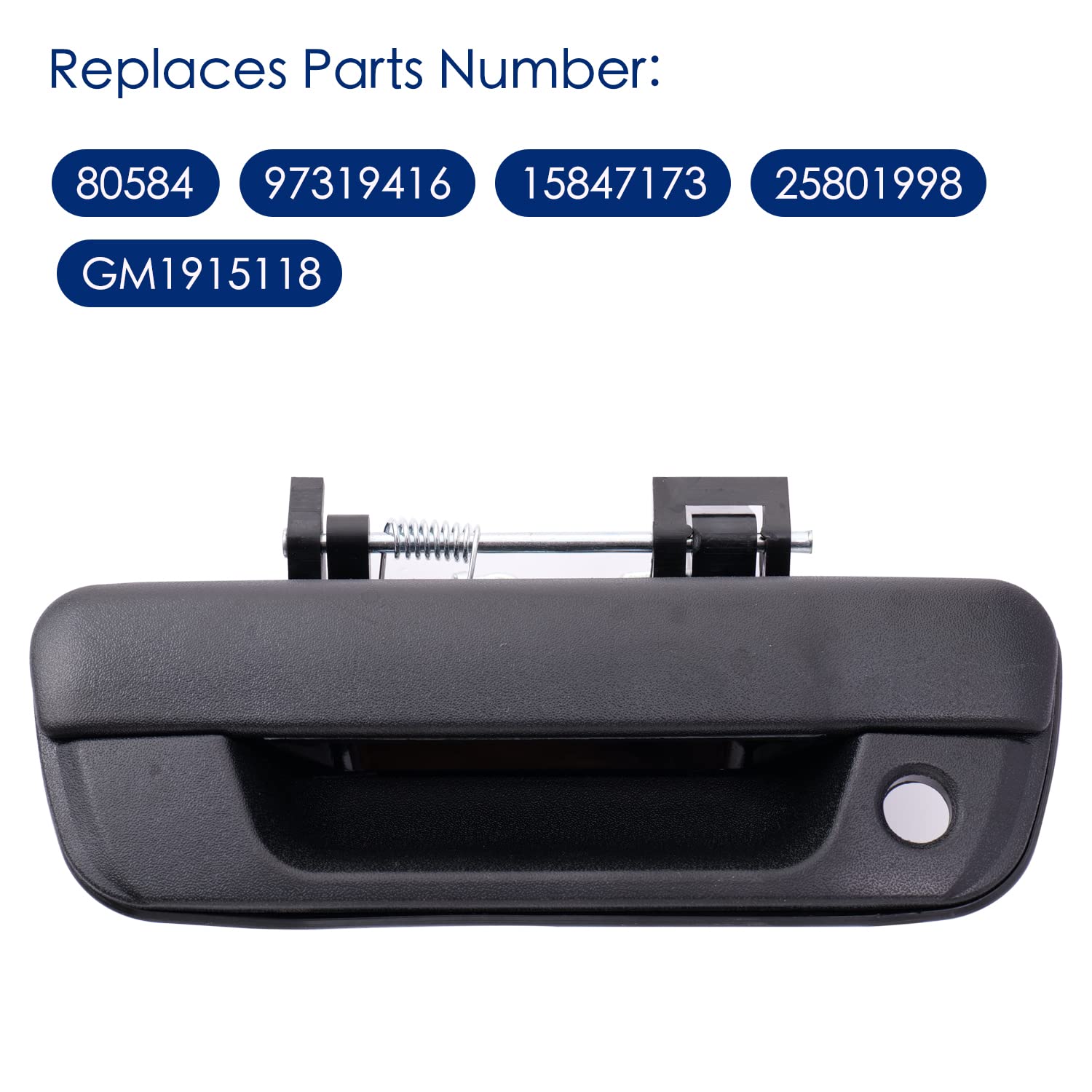 Tailgate Handle Compatible With 2004-2012 Chevy Colorado Gmc Canyon,Isuzu I-290 I-370 I-280 2006 2007 2008, Rear Tailgate Latch