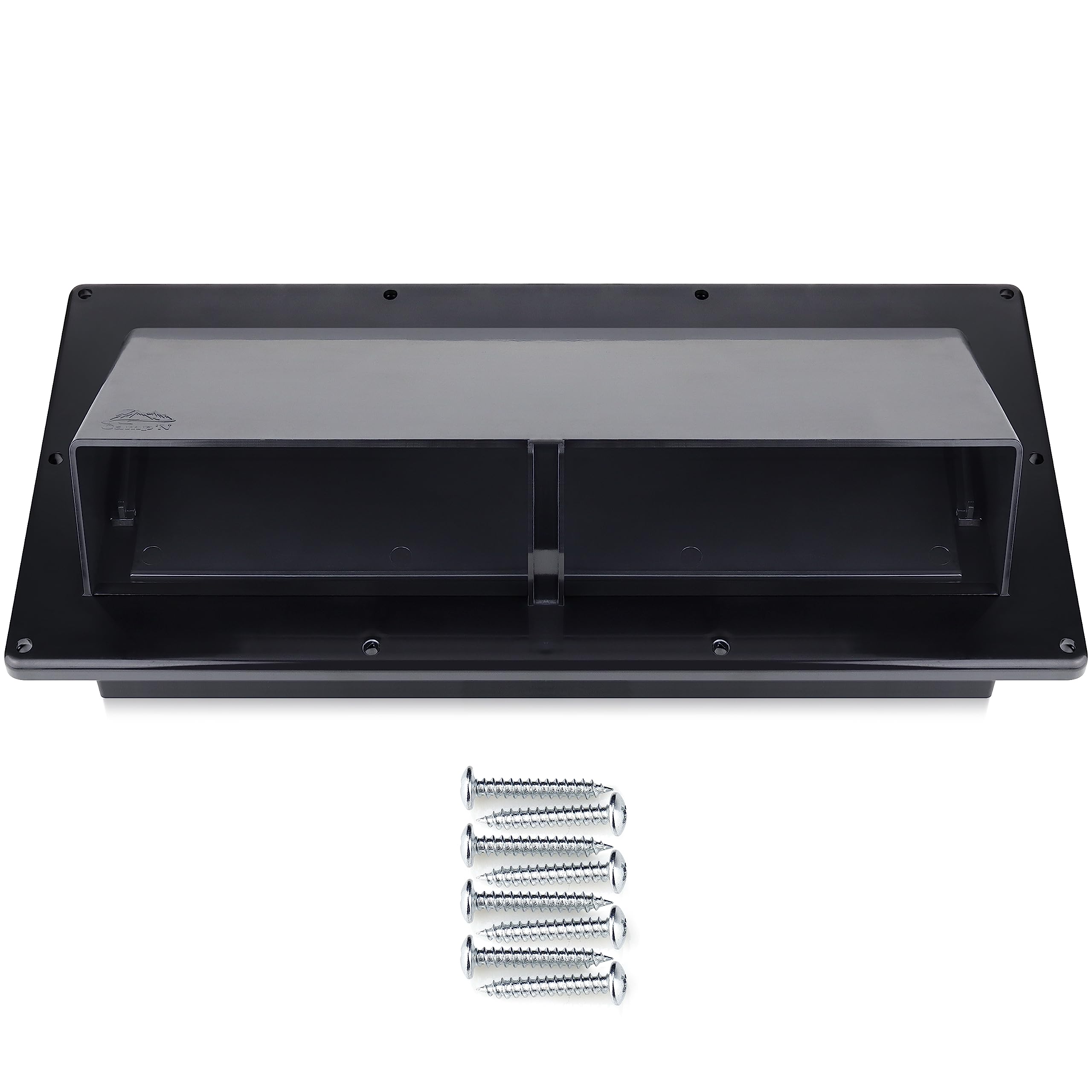 Camp'N RV Exhaust Vent Cover (Black) - Perfect RV Stove Vent Cover Replacement for Trailers, Campers, Motorhomes - Easy to Insta