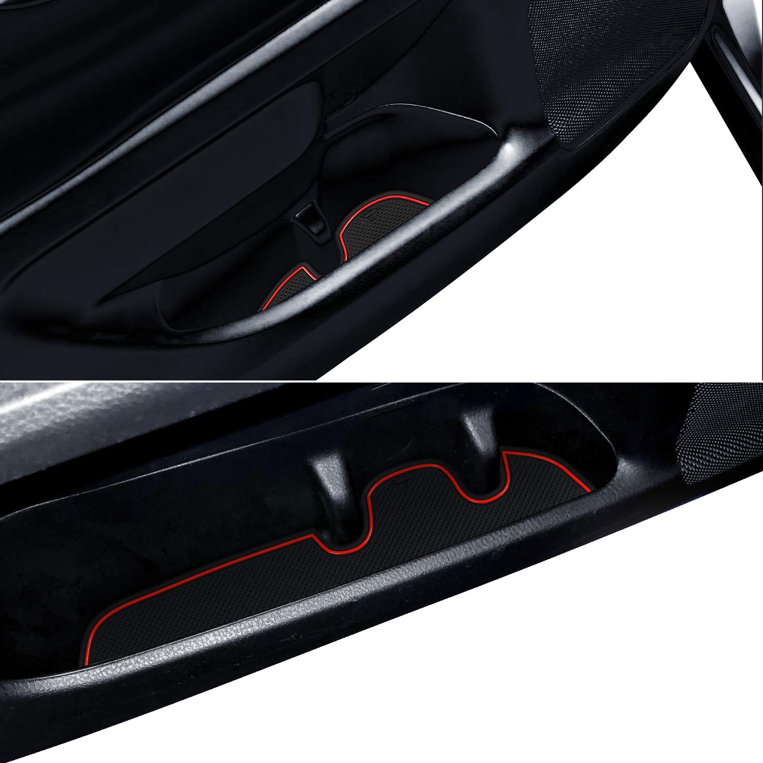 Auovo Anti Dust Door Mats For Toyota Highlander Accessories 2019 2018 2017 2016 2015 2014 Custom Fit Custom Cup Holder Insert Li